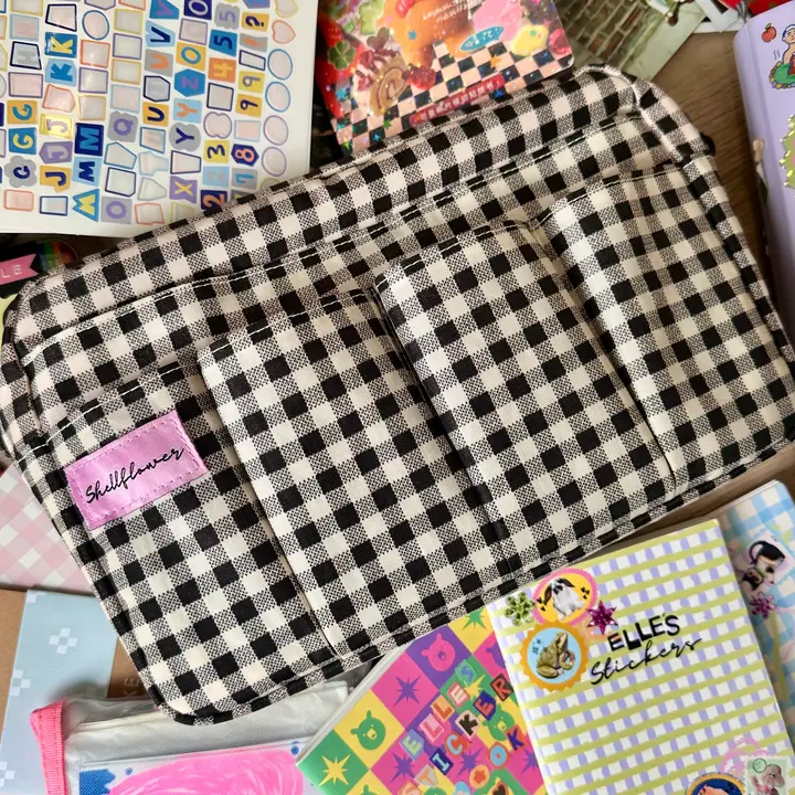 Shellflower - Gingham Journal Pouch