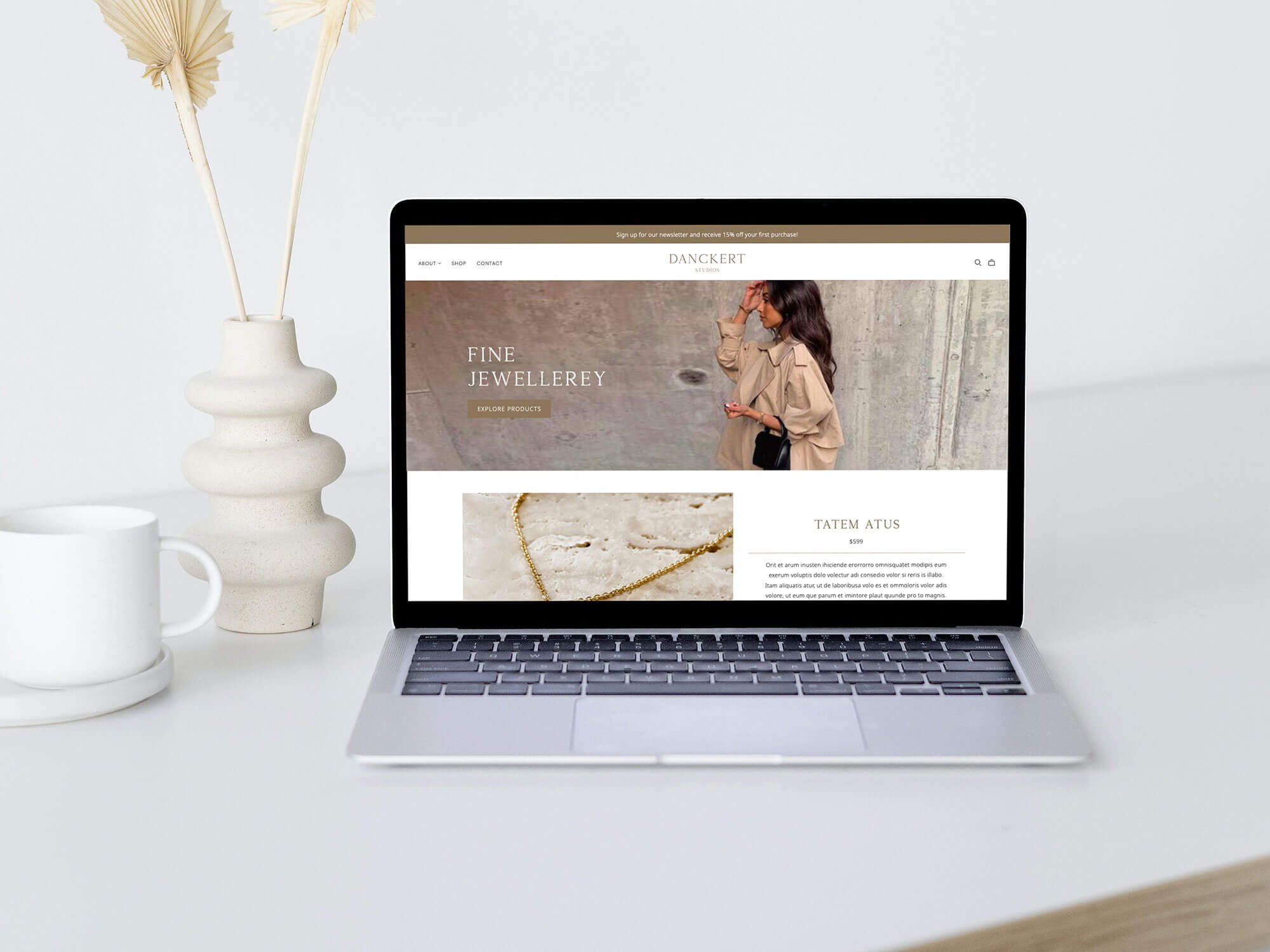 Brand identity creation, website design,, packaging and card design and creation for Danckert Studios. Branding, Logo Development, Business Cards, Website Conceptualisation, Packaging Design.