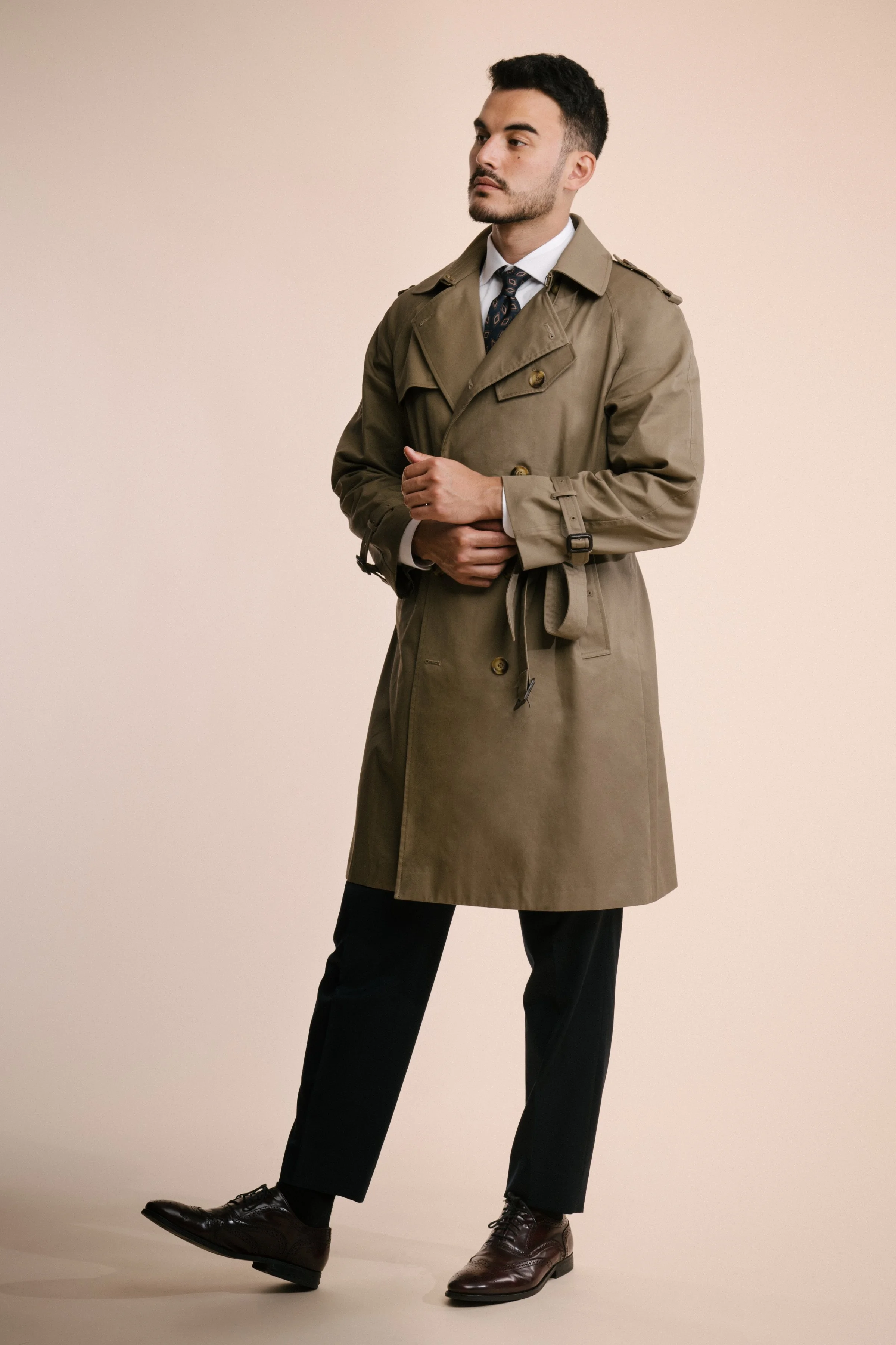 Bespoke trench coat deals