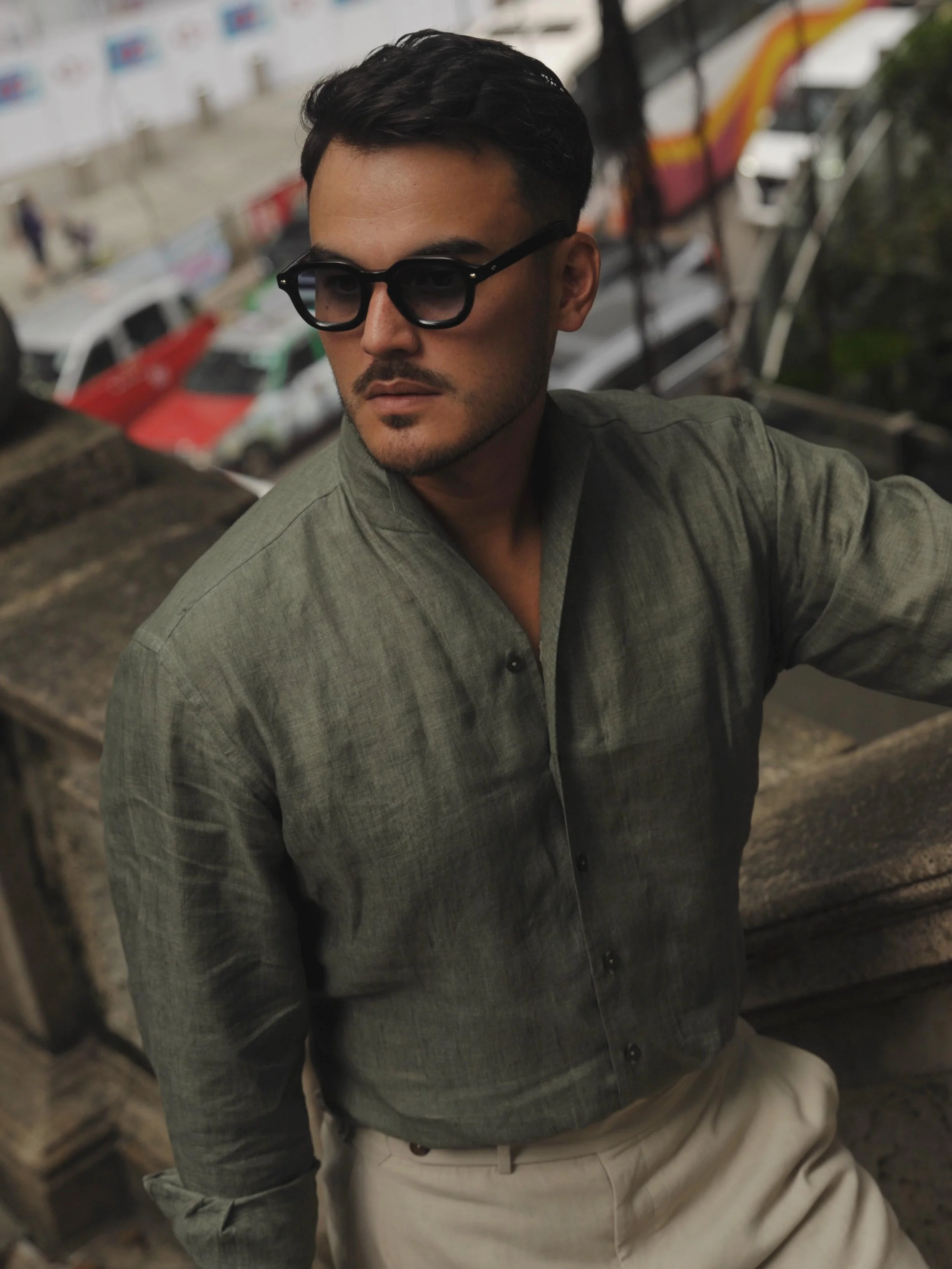 If this collar were to bear a name, it would be The Chameleon &mdash; a symbol of elegance that adapts, a cut that seamlessly shifts from formal gave to a relaxed ease