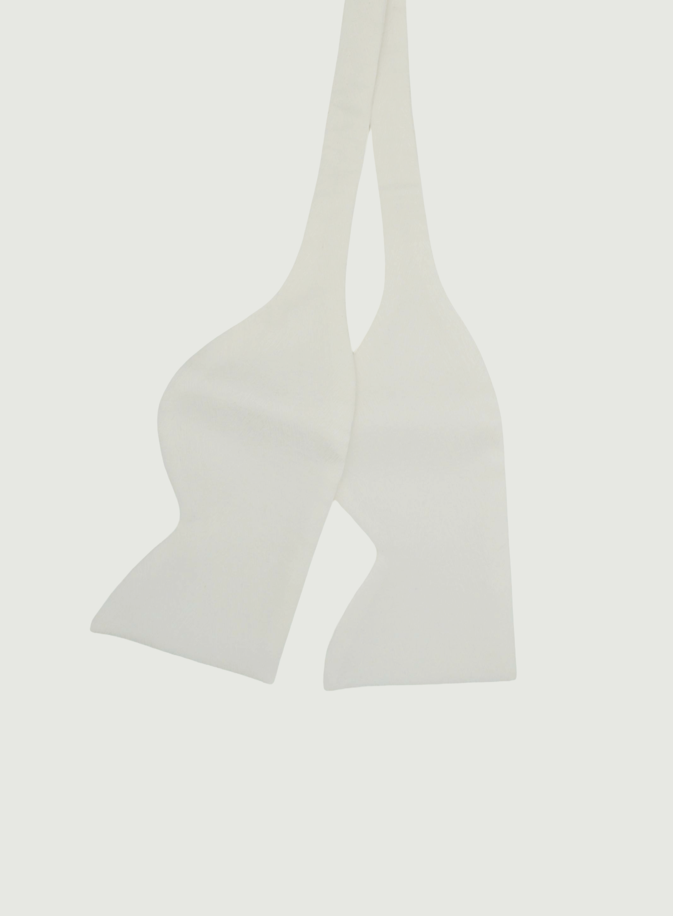 Handmade Self-Tie Bow Tie – White pattern