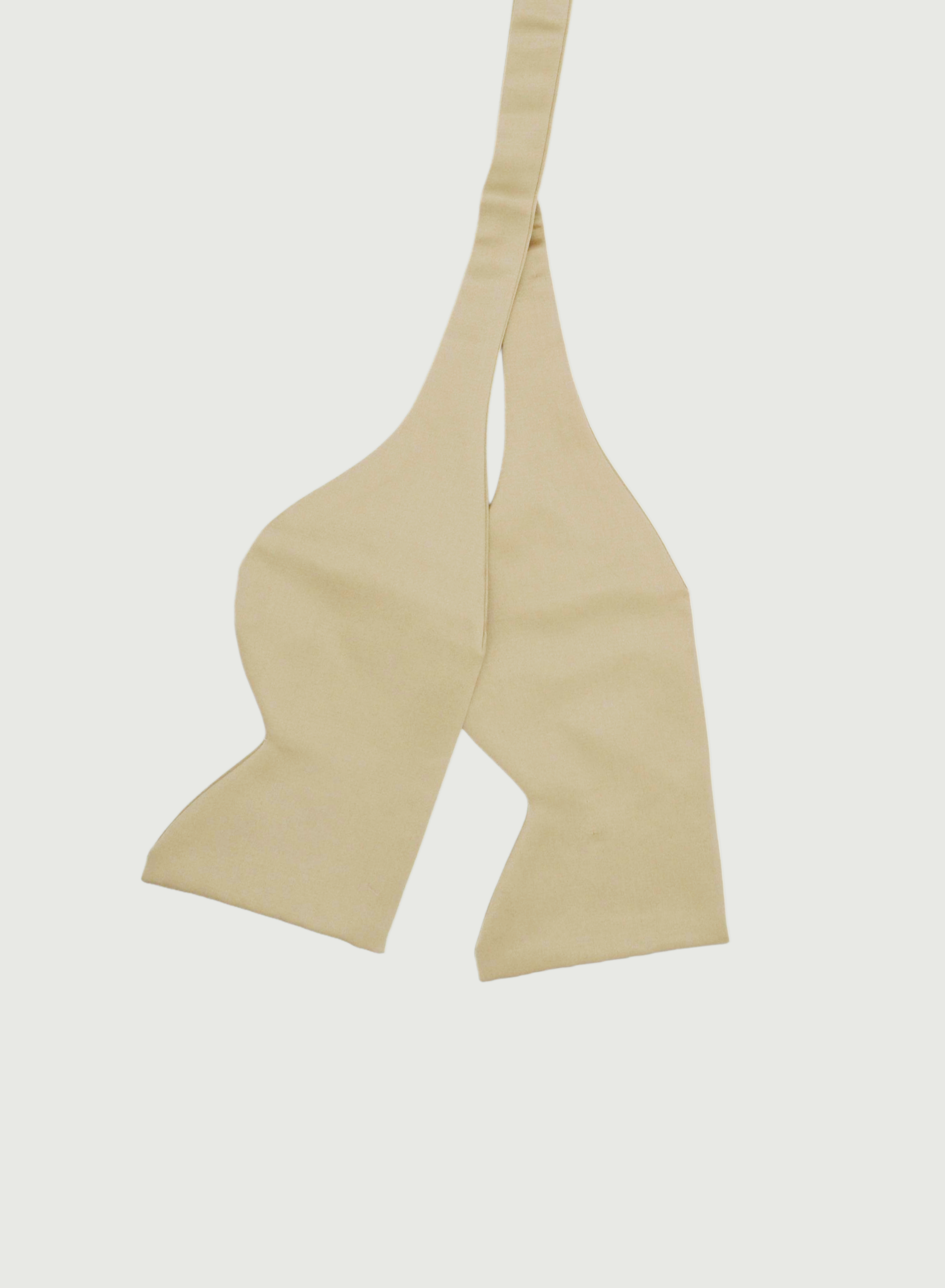 Handmade Self-Tie Bow Tie – Champagne gold