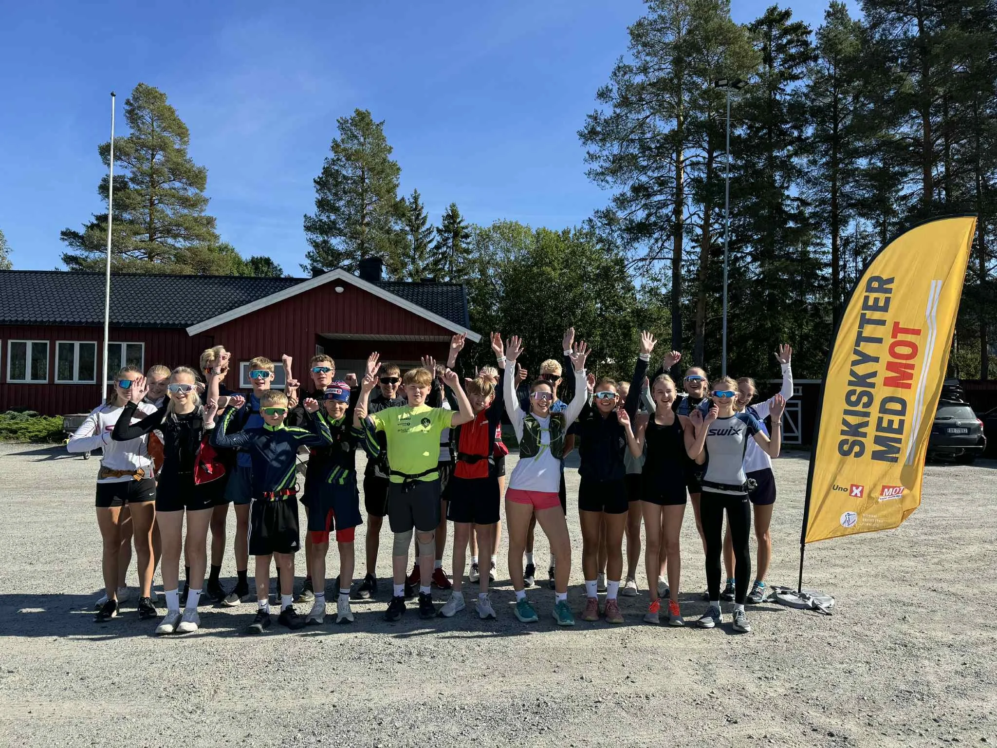 Skiskytter med MOT-samling på Simostranda 