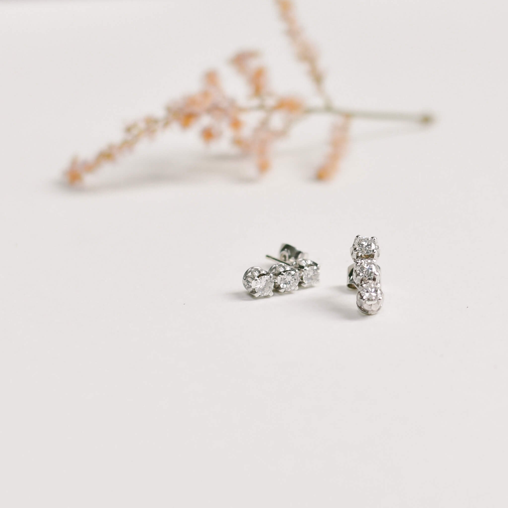 Diamond earrings inherited in need of redesign