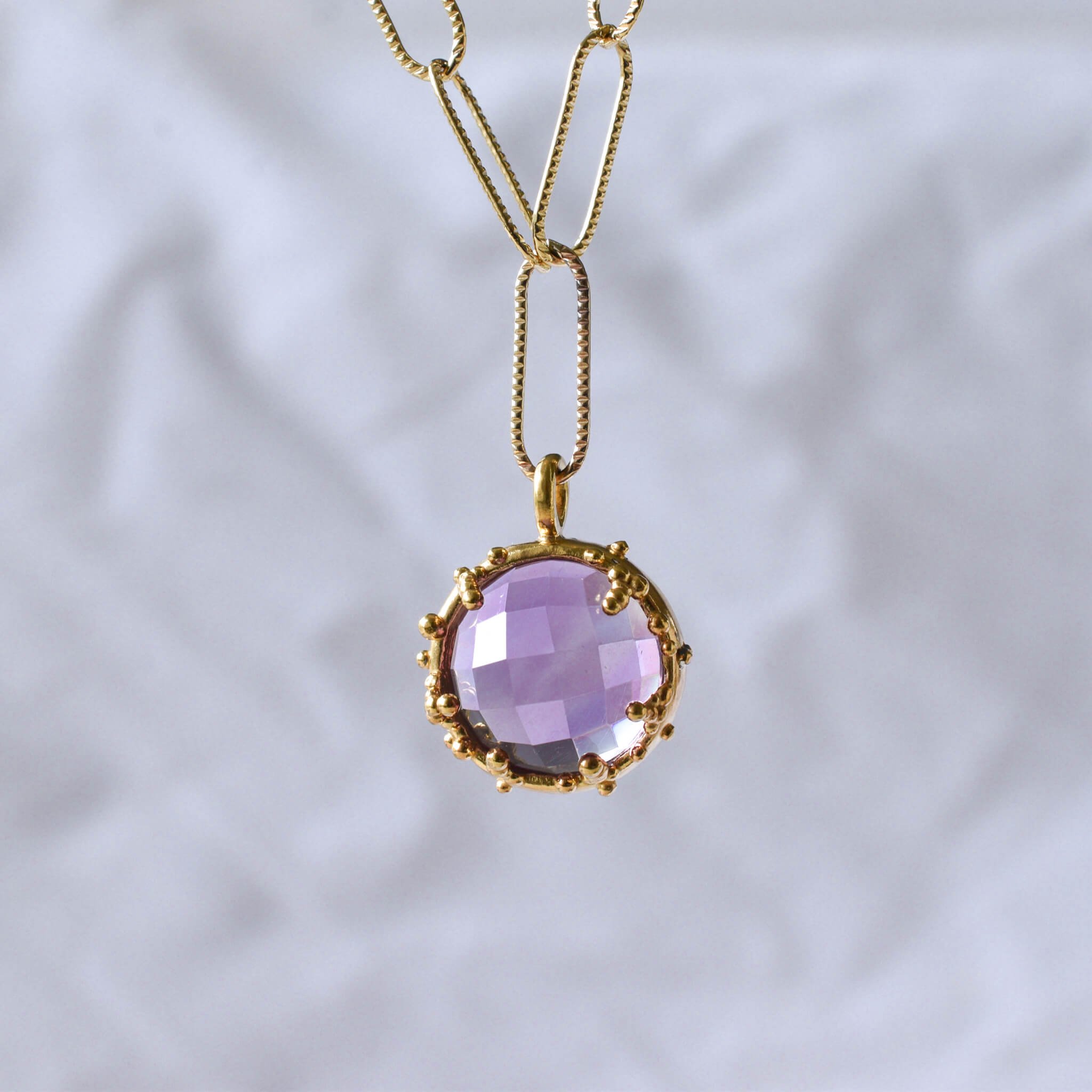 Purple And Gold Necklace 2024 | favors.com