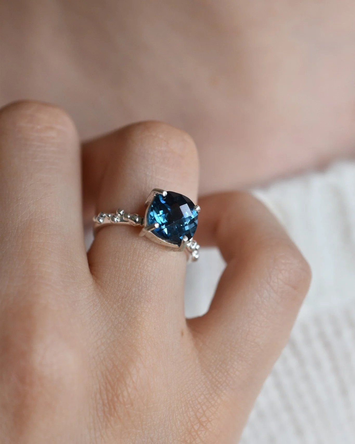 An appreciation post for these lovely gemstone rings. 🌟 All cushion cut gemstones on recycled sterling silver. 
.
.
..
.
.
 #londonbluetopaz #londonbluetopazring #londonbluetopazjewelry #bluetopazjewellery #bluetopaz #silverring #silverrings #sterli