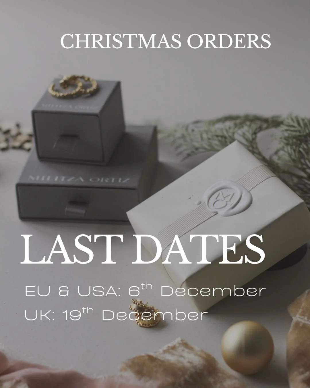 Those all important Christmas order dates are coming up soon! If you would like your Christmas orders to arrive on time, then please orderbefore:
EU &amp; USA: 6th of December
UK: 19th of December.
.
.
.
.
 #silverjewellery #jewellerydesigner #jewell