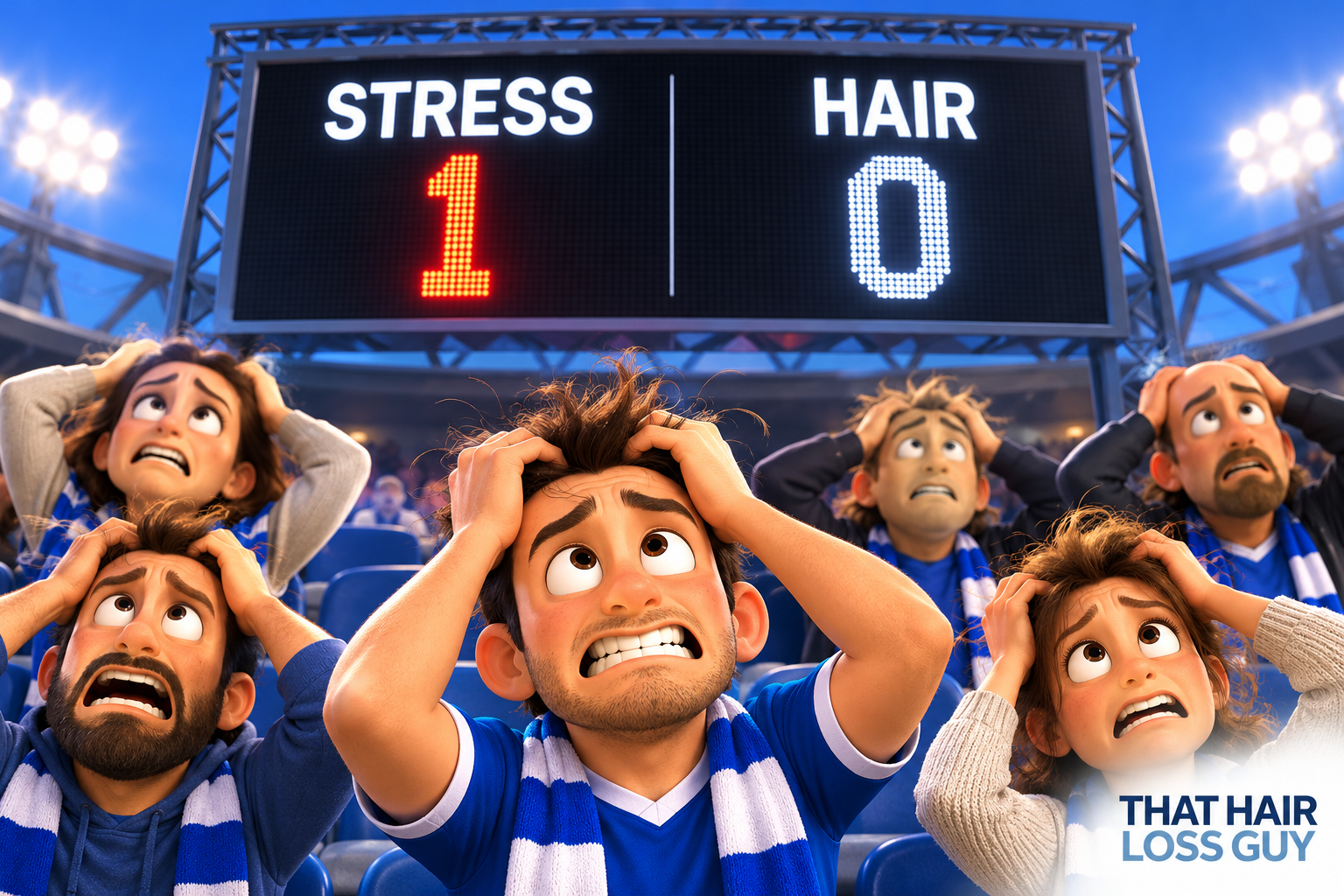 Stress: 1. Hair: 0.