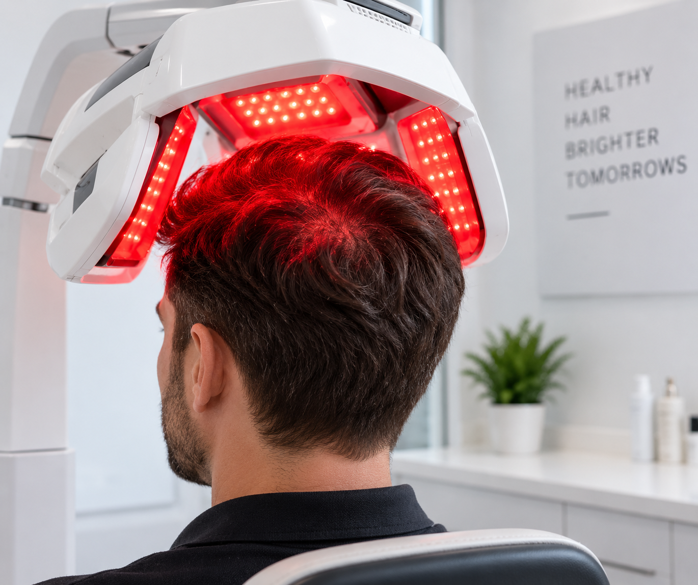 Laser Hair Therapy treatment using low-level laser technology for hair thinning and hair loss at MHR Belfast.