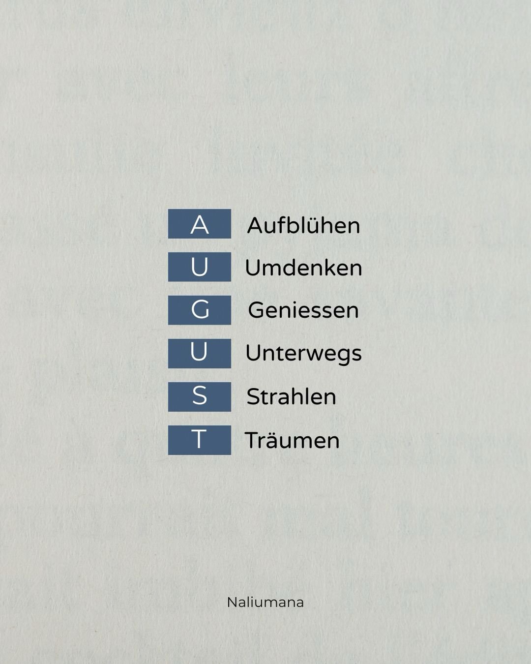 Hallo August 💛