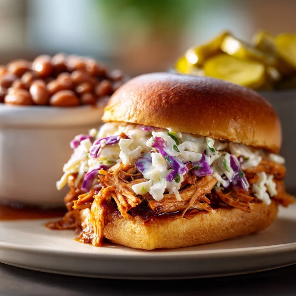 Smoky Pulled Chicken Sliders