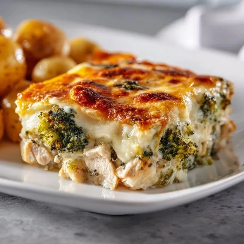 Easy Kid-Friendly Cheesy Broccoli Chicken Bake