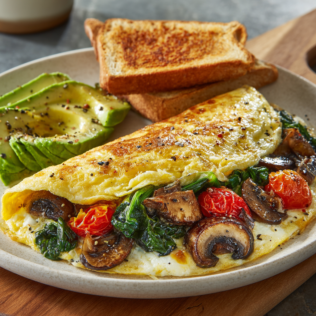 Garden Fresh Zesty Veggie Omelet