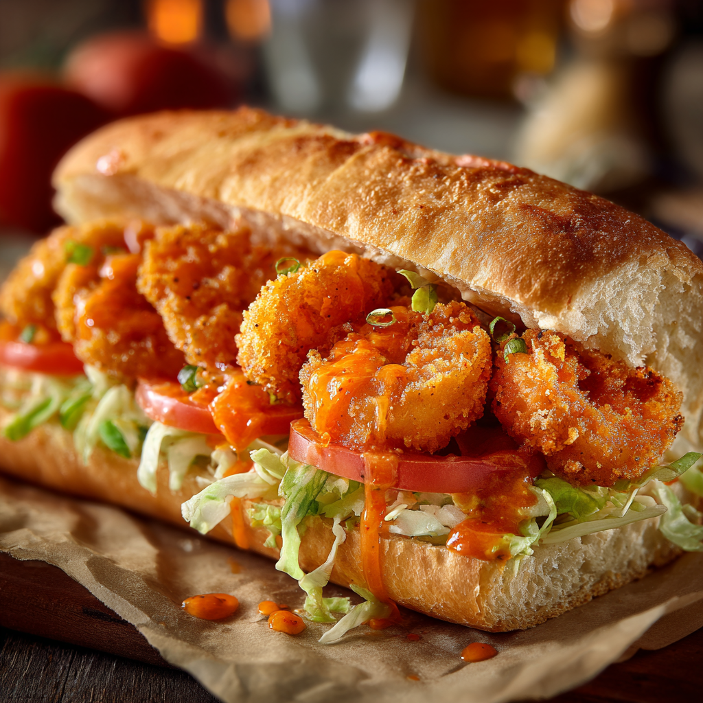 Always Works Shrimp Po’ Boy Sandwich