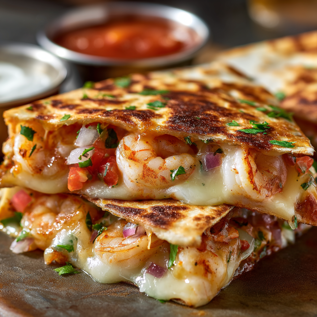 Weeknight-Proof Shrimp Taco Stuffed Quesadillas