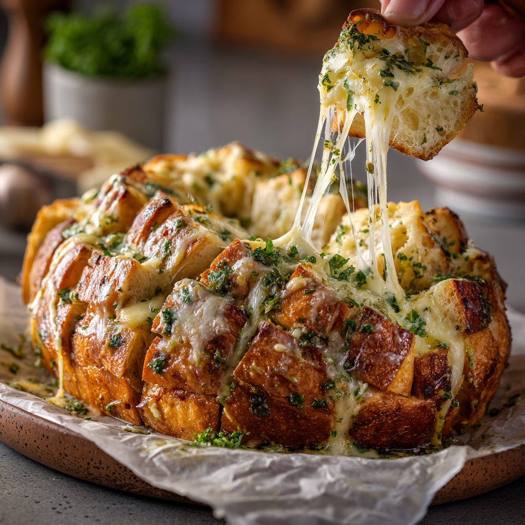 Cheesy Garlic Bread Pull-Apart