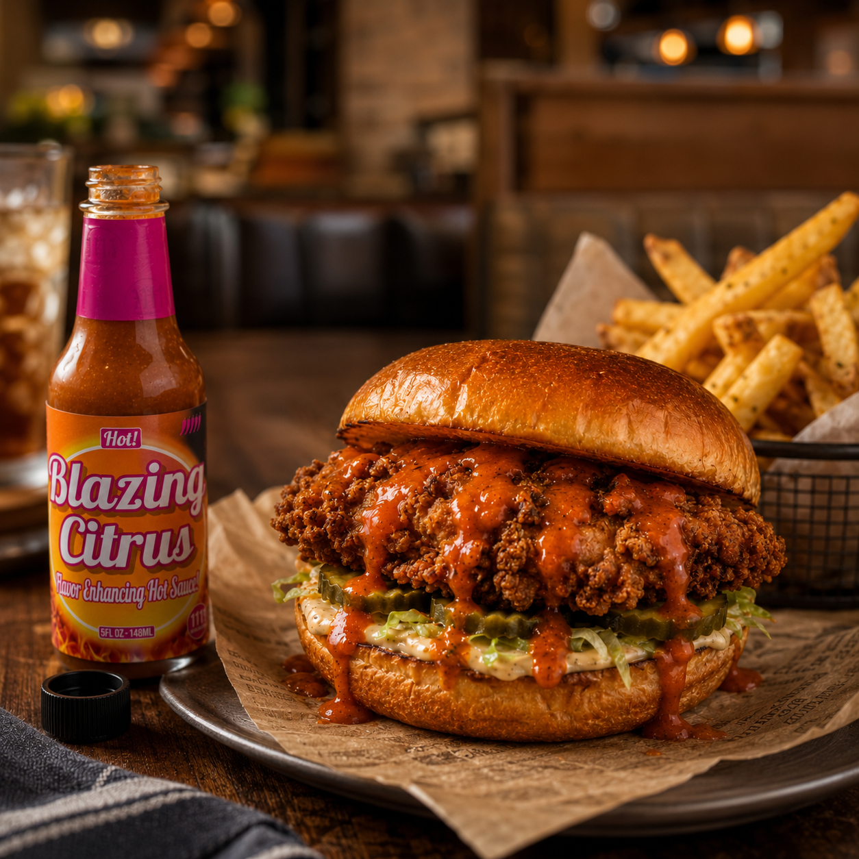 The Ultimate Crispy Chicken Sandwich with Fiery Citrus Heat