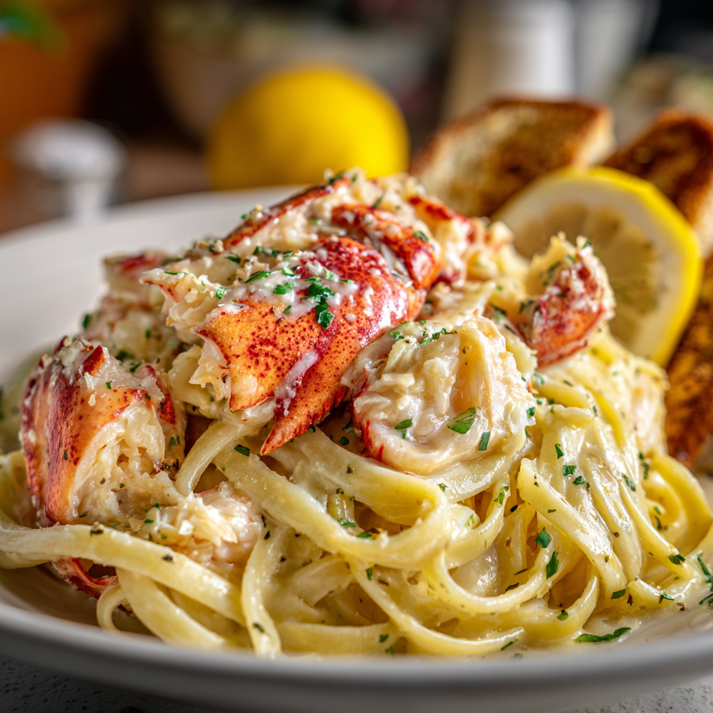 creamy lobster pasta