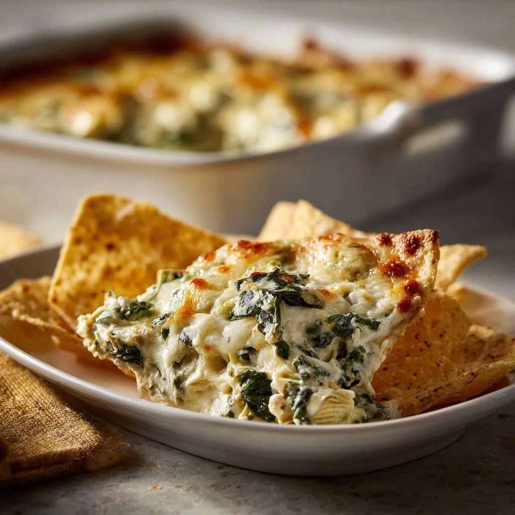 artichoke dip ready to serve