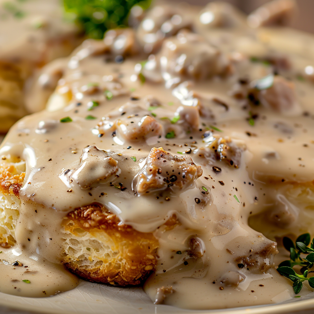 biscuits and gravy finsihsed