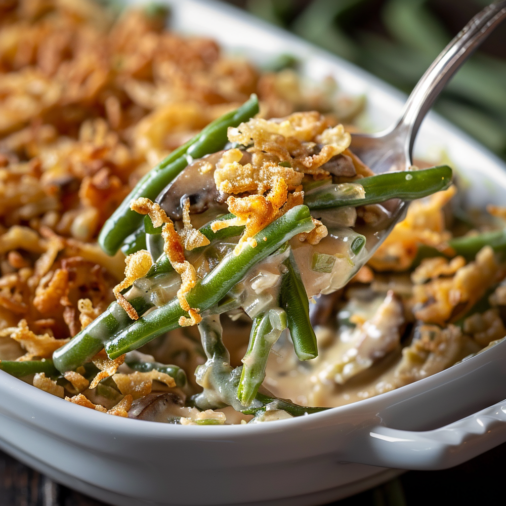 mixture being transferred to baking oan