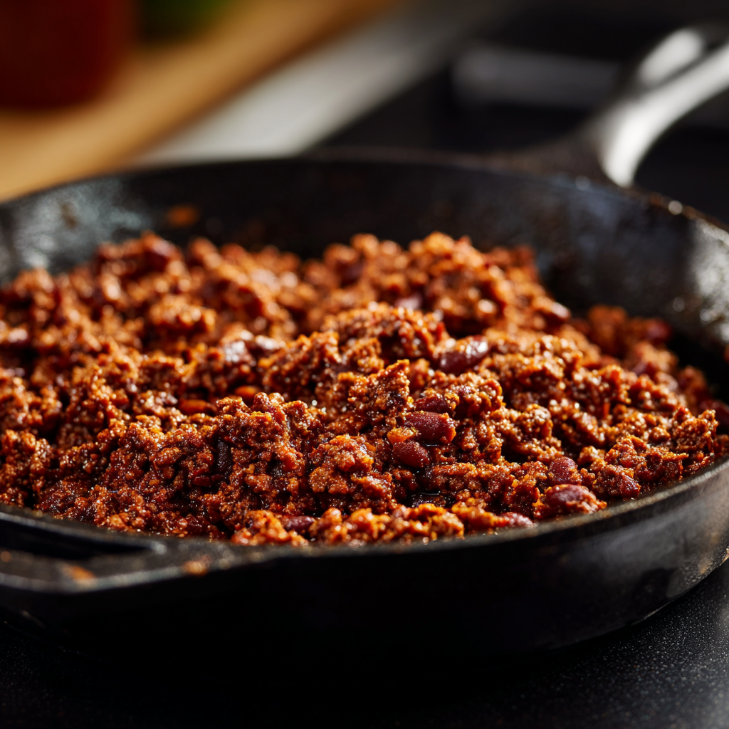 Seasoned ground beef