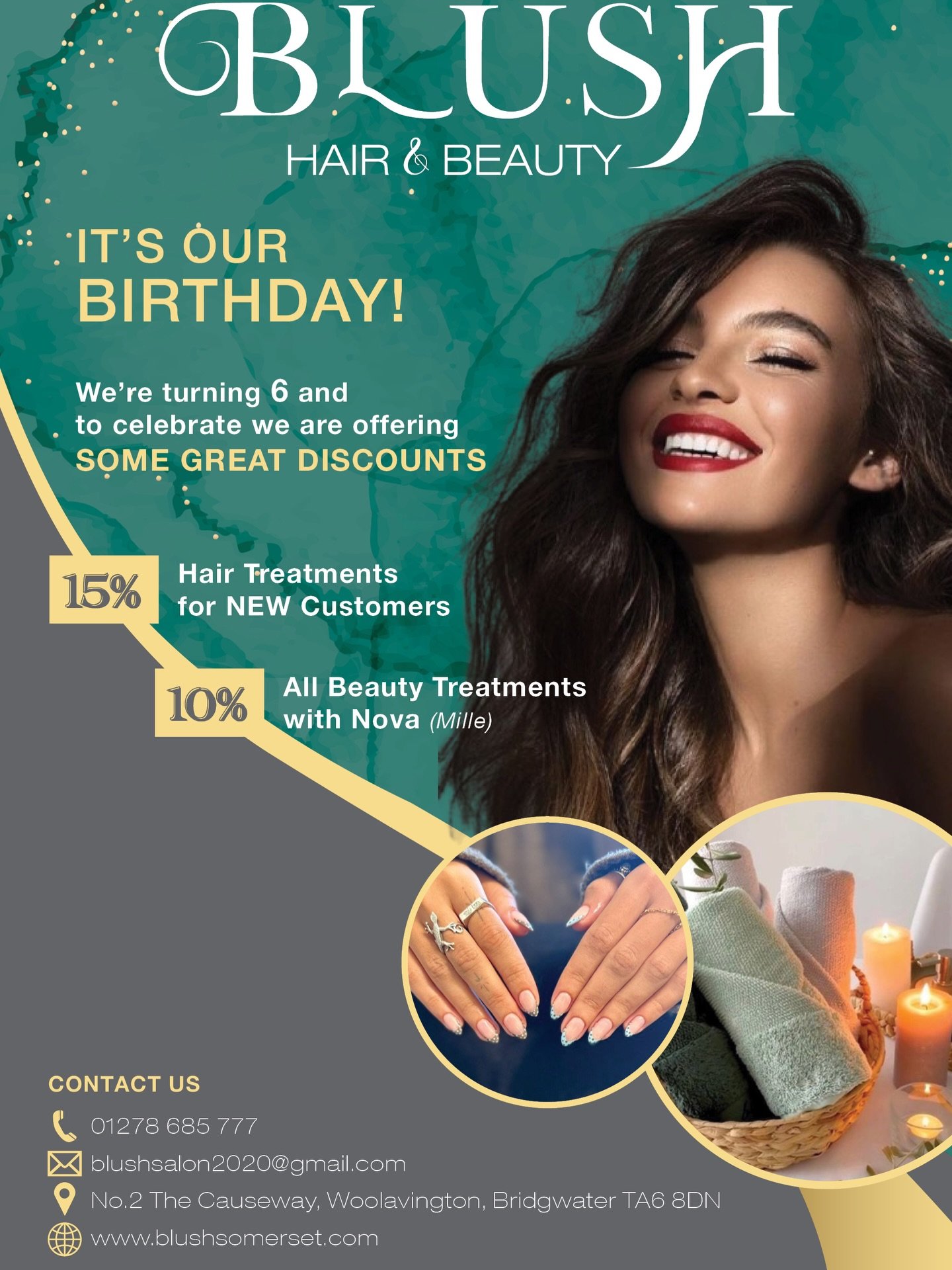 #hair #salon #bridgwater #newyear #salonoffers 

✨ 6 Years of Beautiful Hair ✨
New clients enjoy 10% OFF untill end of February to celebrate our birthday!
Limited time only &ndash; book now 🎂