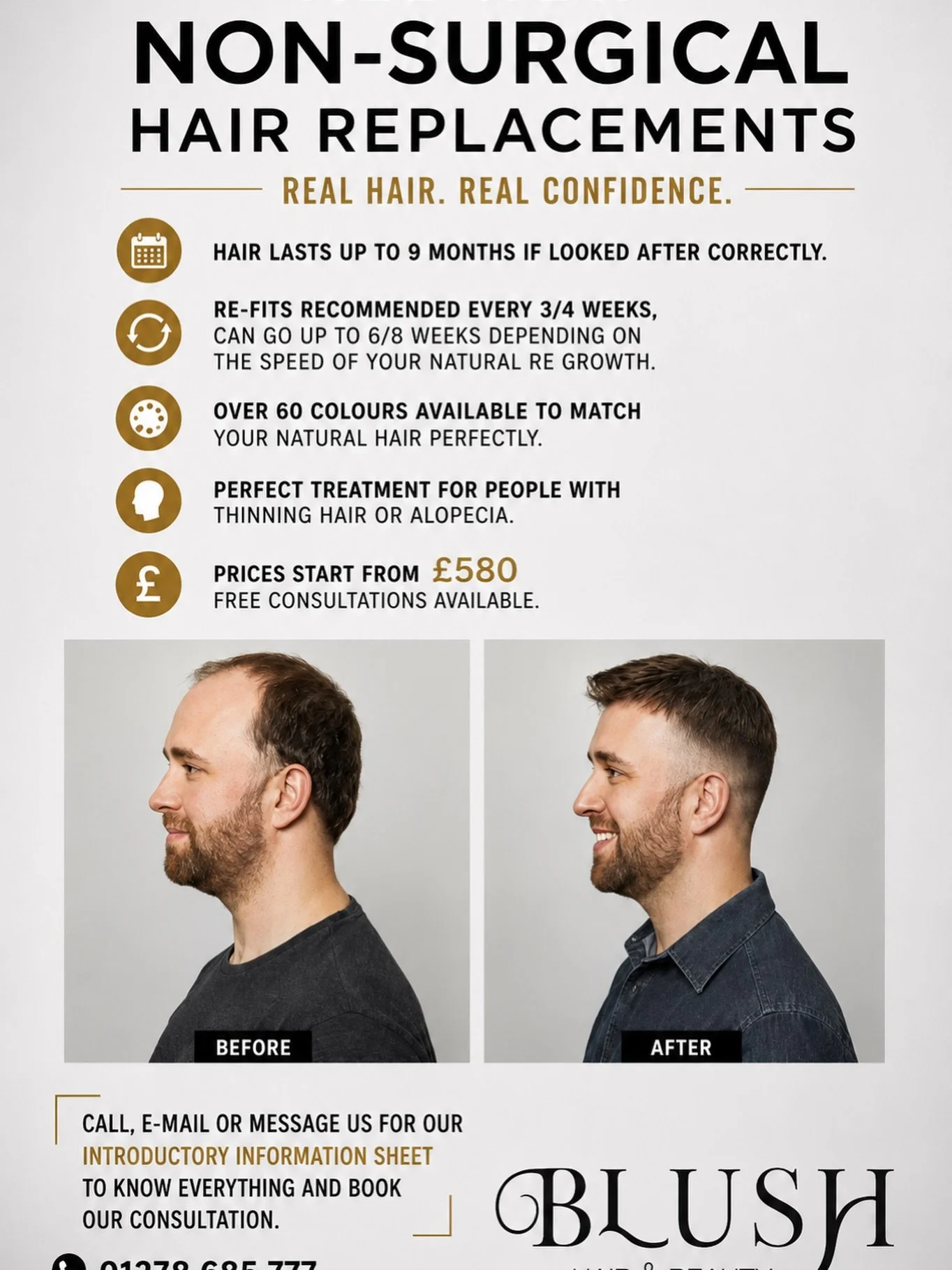 Curious book a free consultation #hair #hairreplacementspecialist #nonsurgicalhairreplacement #newyou #blushsomerset