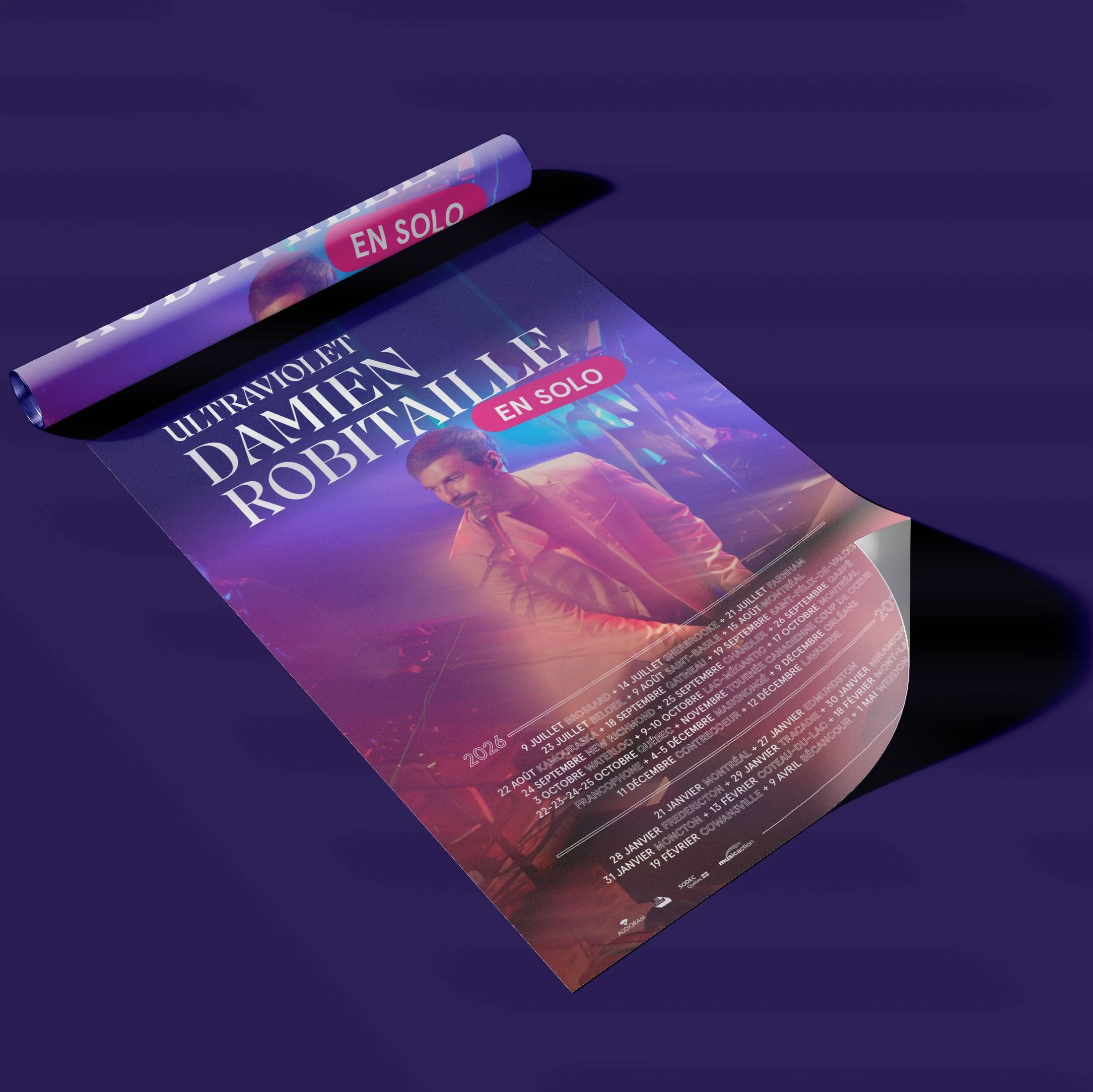 Damien Robitaille – Affiche de tournée solo