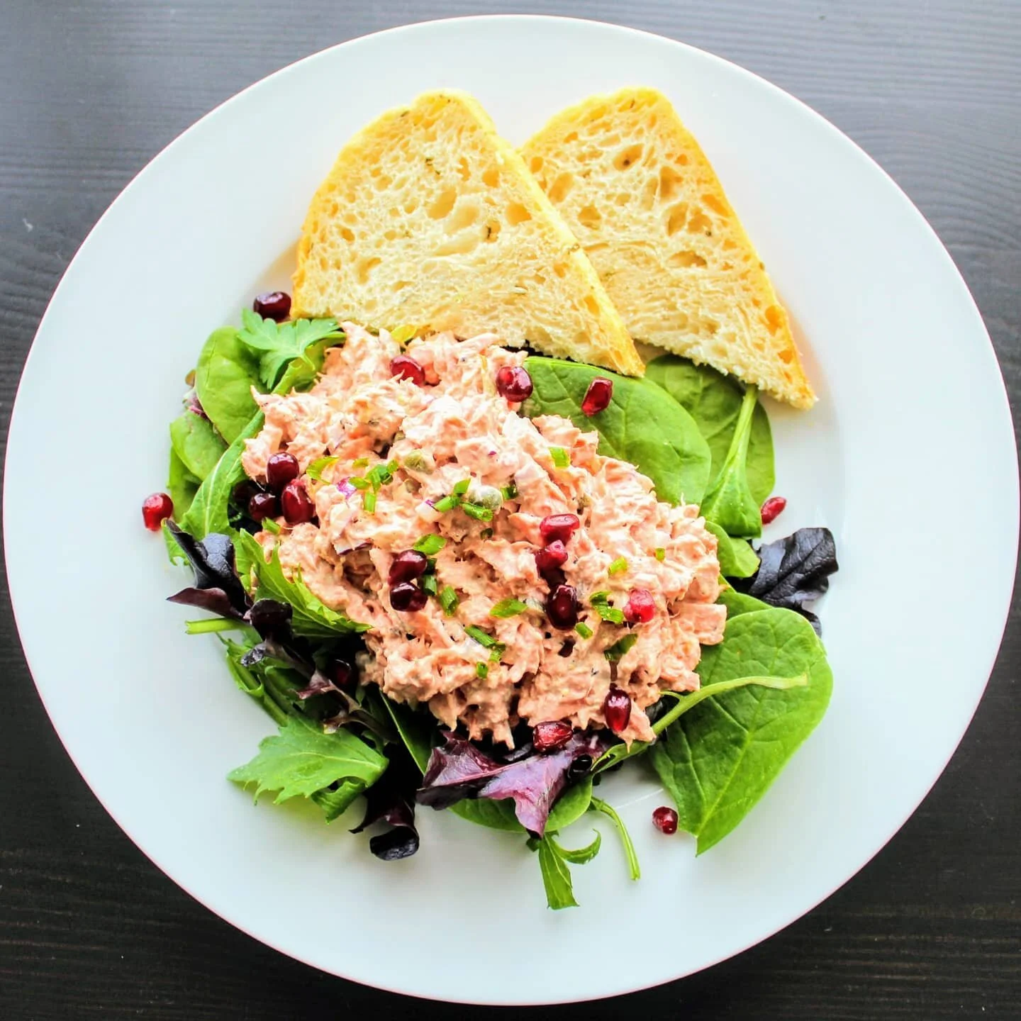 Although I love to cook, I have a pretty demanding full time career that doesn't afford alot of time for dreaming up new recipes in the kitchen. Many of my meals, like this salmon salad, are born from remixed leftovers - but are delicious and quick t