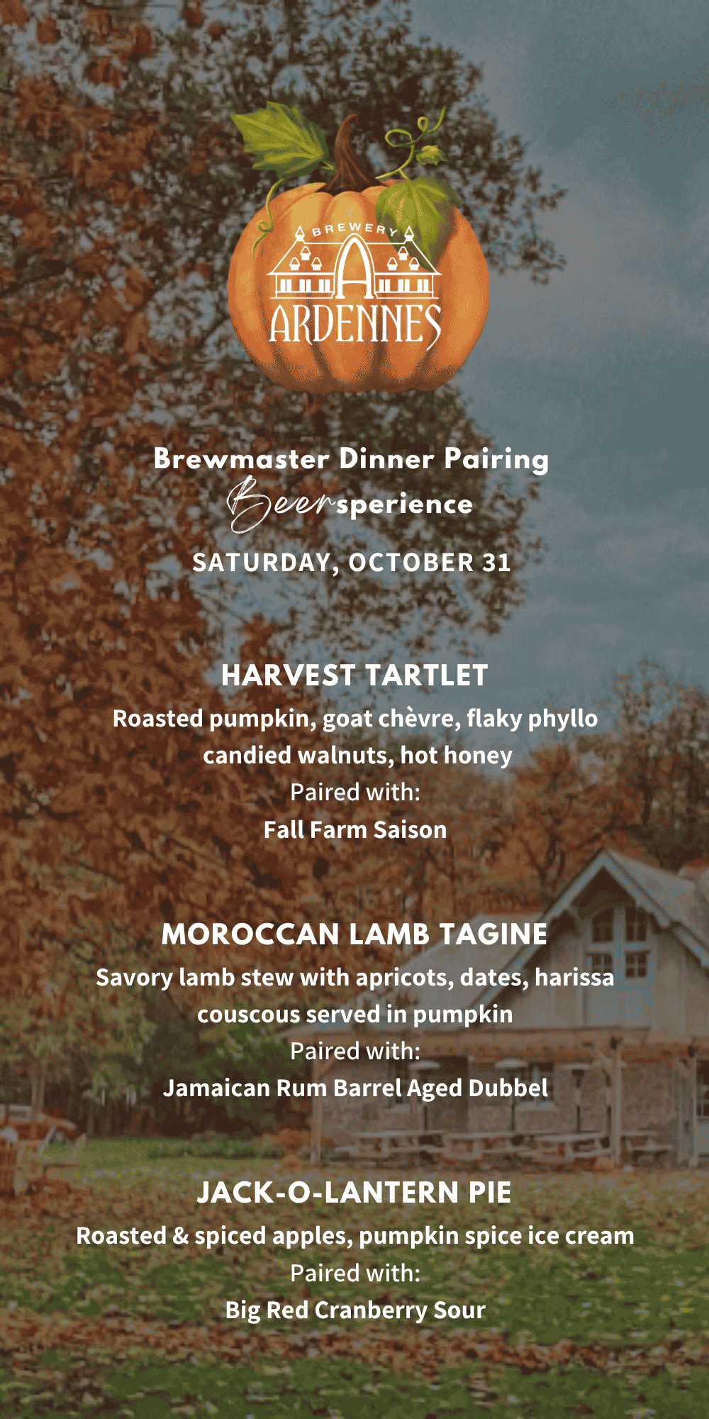 Brewery Ardennes Dinner Pairing