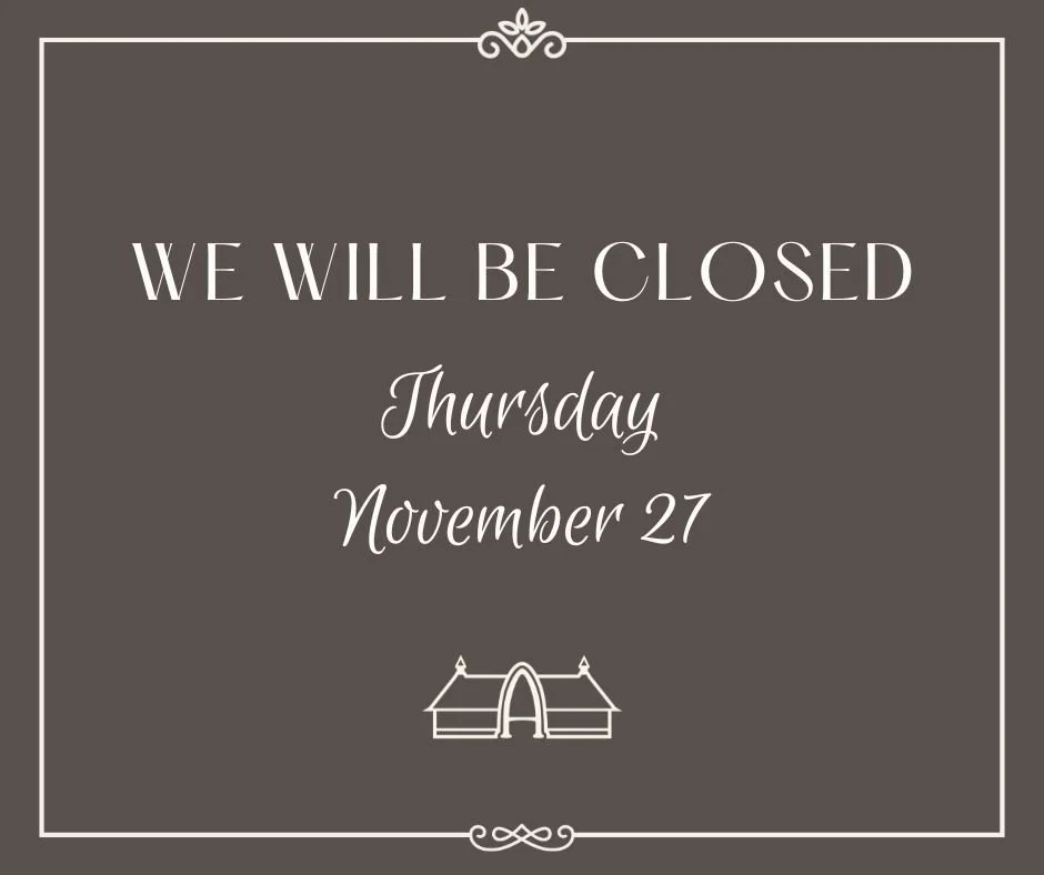 Closed for Thanksgiving