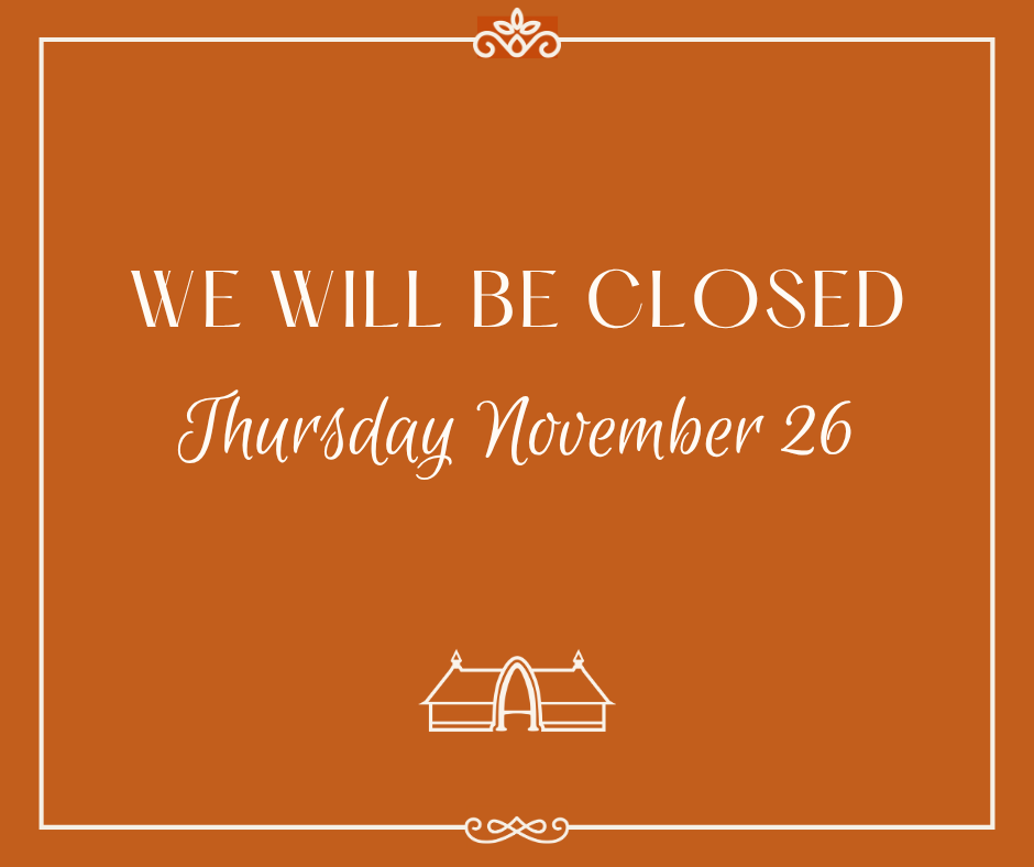 Closed for Thanksgiving