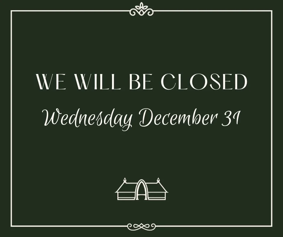 Closed for New Years Eve