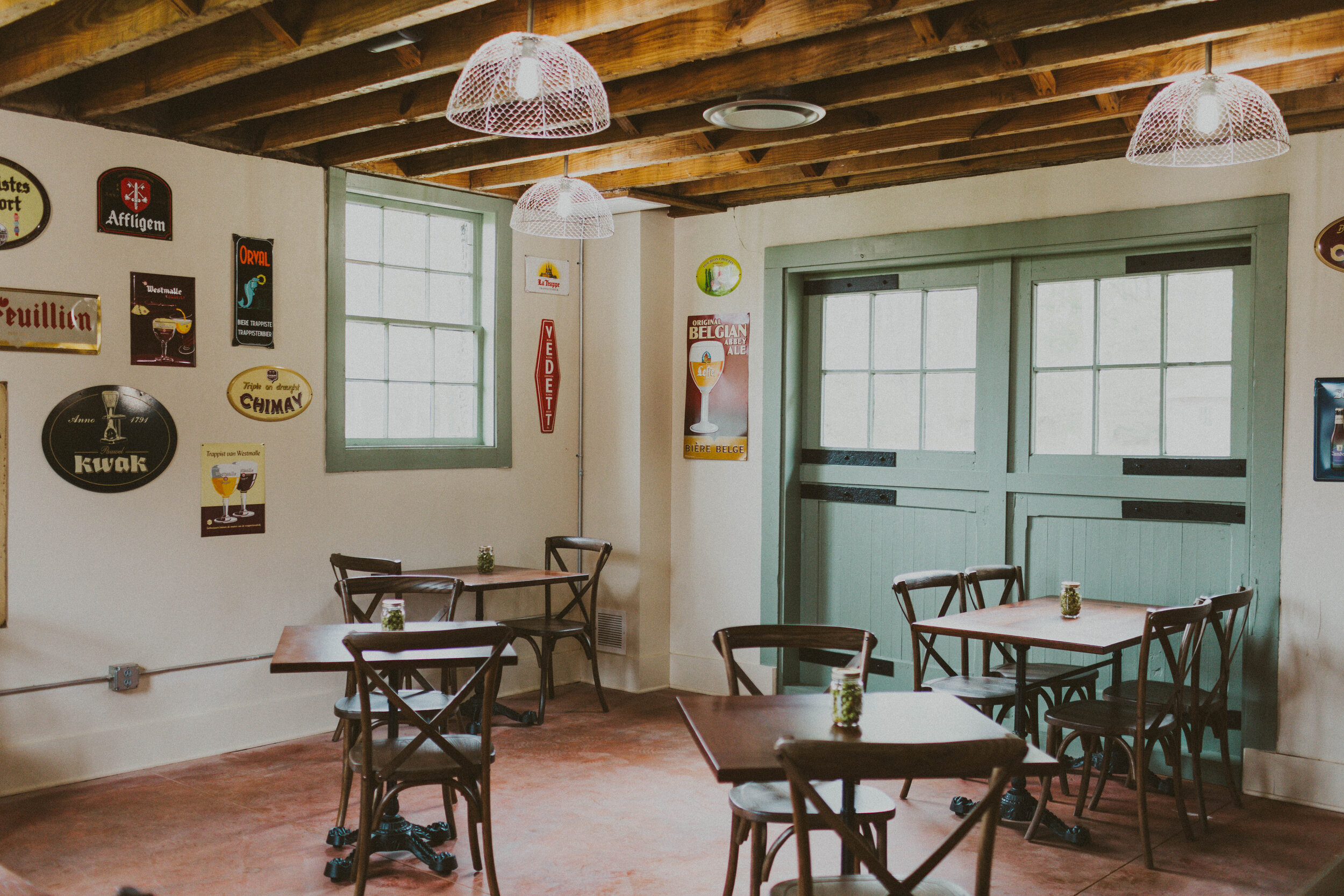 Tasting Room with variety of bistro-style seating