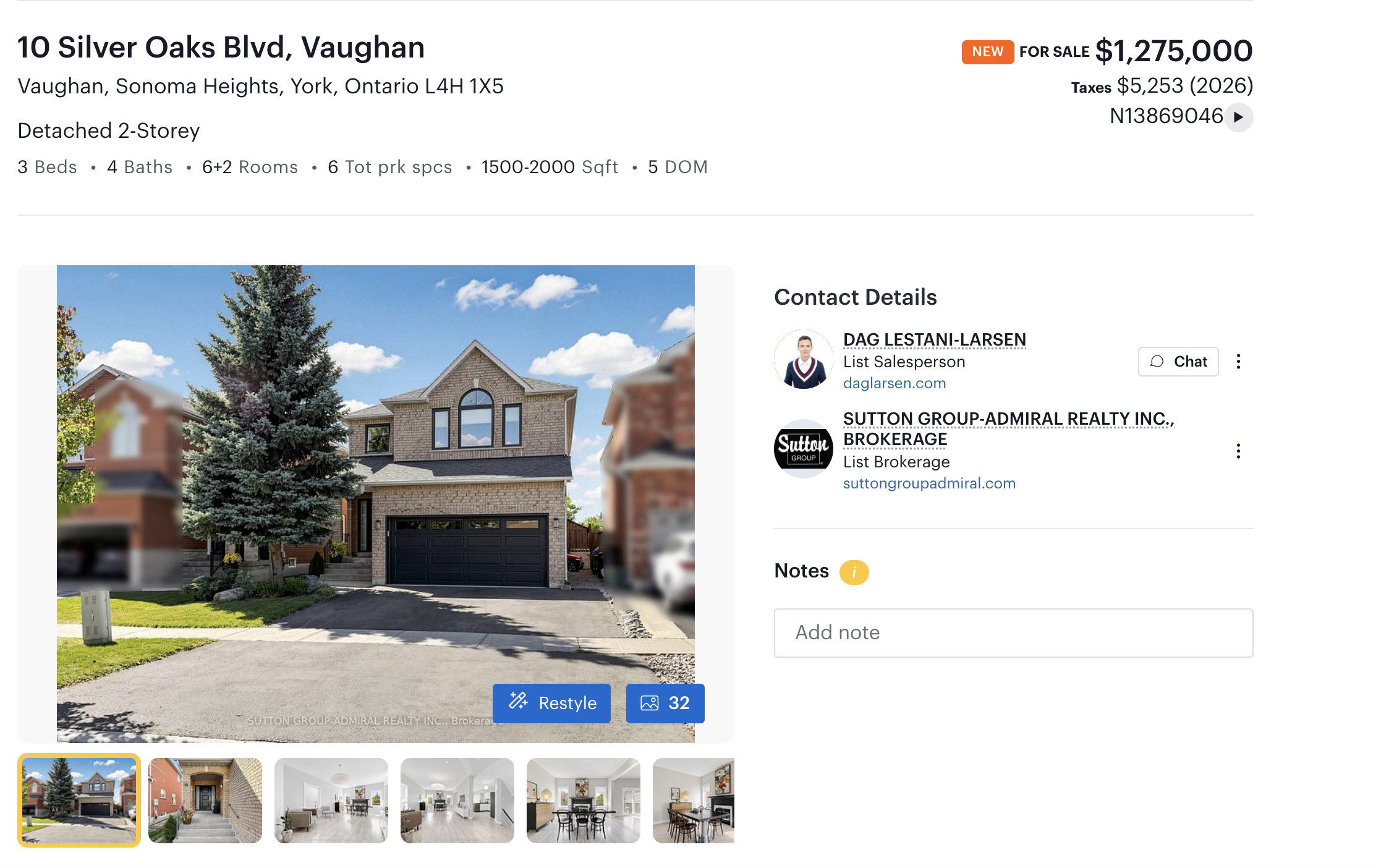 10 Silver Oaks Blvd FOR SALE FRONT