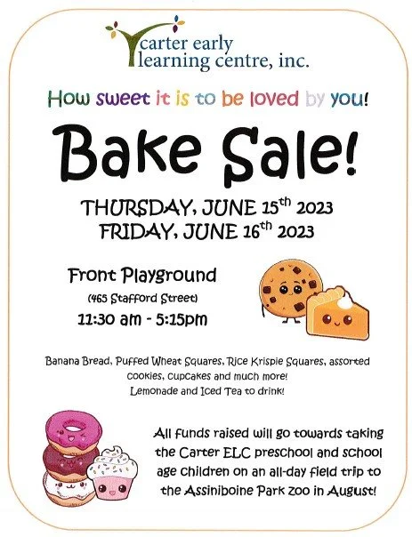 Carter Bake Sale
