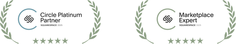 We are Squarespace Circle Platinum Partners and a Marketplace Expert