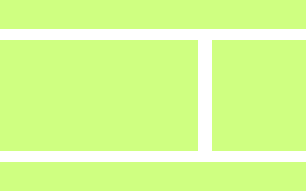 Illustration of rectangles depicting webpage sections.