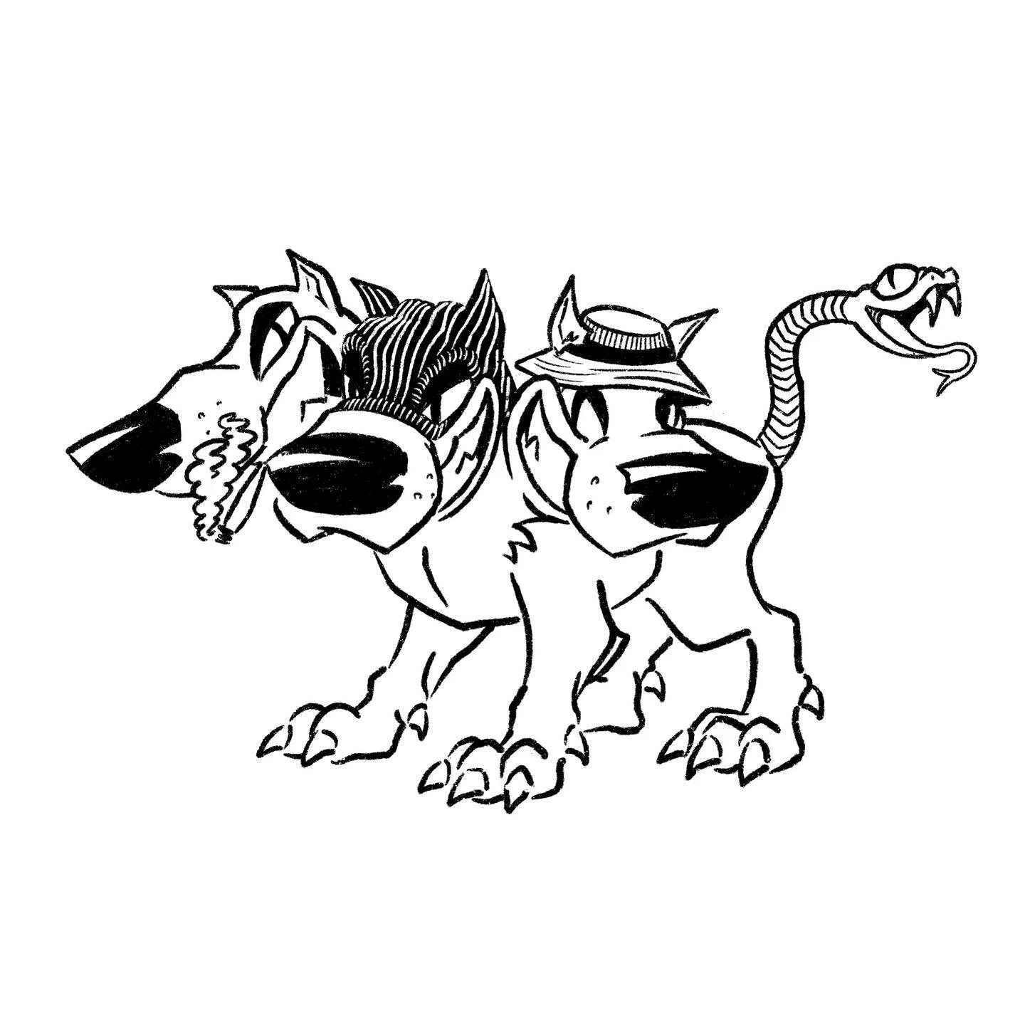 tat design for the grande jefe @thomasth3skankengine 🐶🐶🐶
&bull;
&bull;
&bull;
&bull;
&bull;
#characterdesign #conceptart #character #sketchbook #sketch #animation #doodle #digitalart #cartoon #fantasyart #cartoons #digitalpainting #illustrator #dr