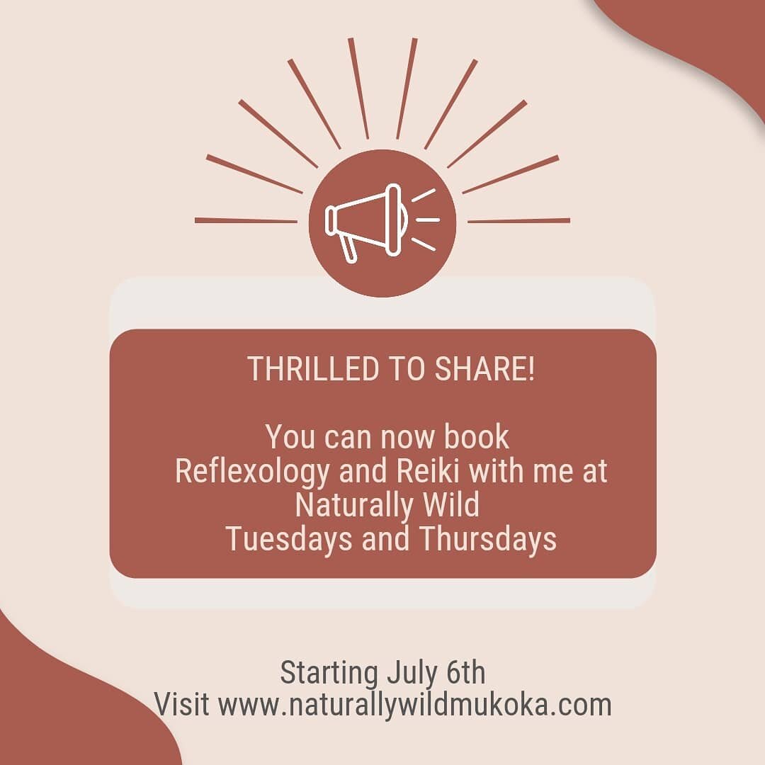 Are you ready for some R &amp; R? 
I am thrilled to be offering Reflexology and Reiki at Naturally Wild in Gravenhurst, Tuesdays and Thursdays!

Head on over to www.naturallywildmuskoka.com to check out this beautiful space,  the eye candy in their l