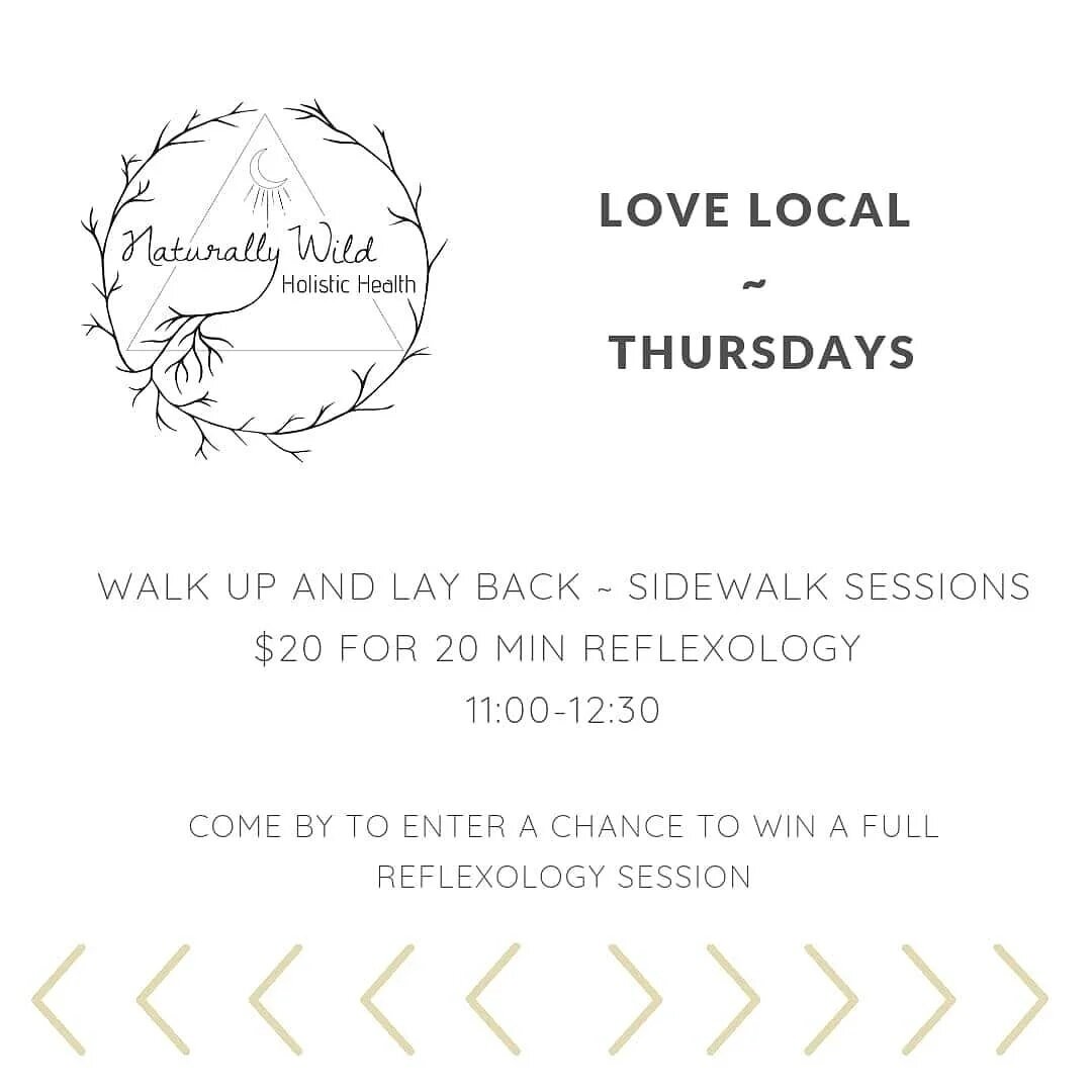 Show some local love every Thursday in downtown Gravenhurst! Local businesses are expanding their goodness out into the streets every Thursday, with special one day deals! So come out, snoop around, and treat yourself with a sidewalk session!! @seren