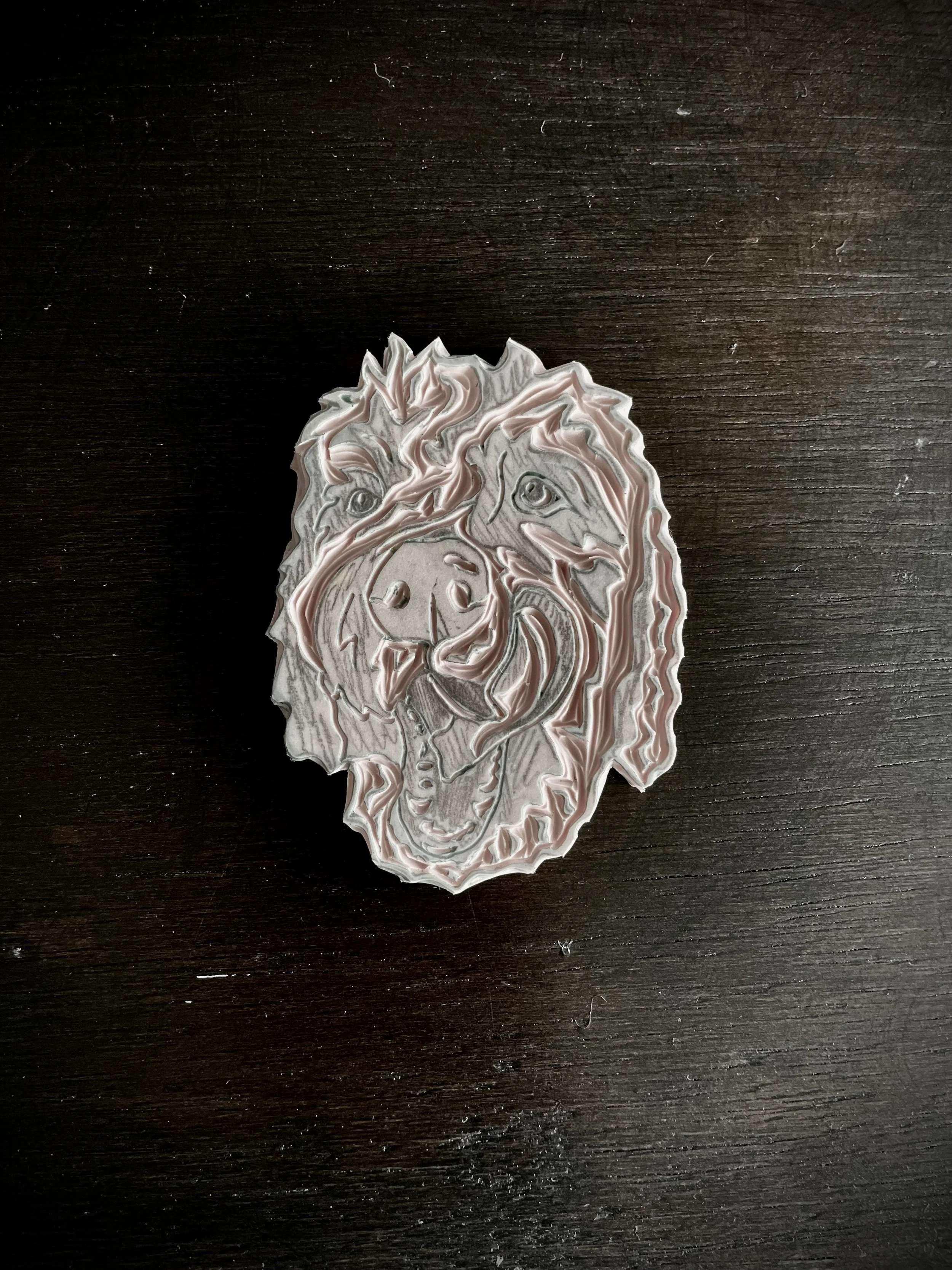 D - Hand-Carved Stamp