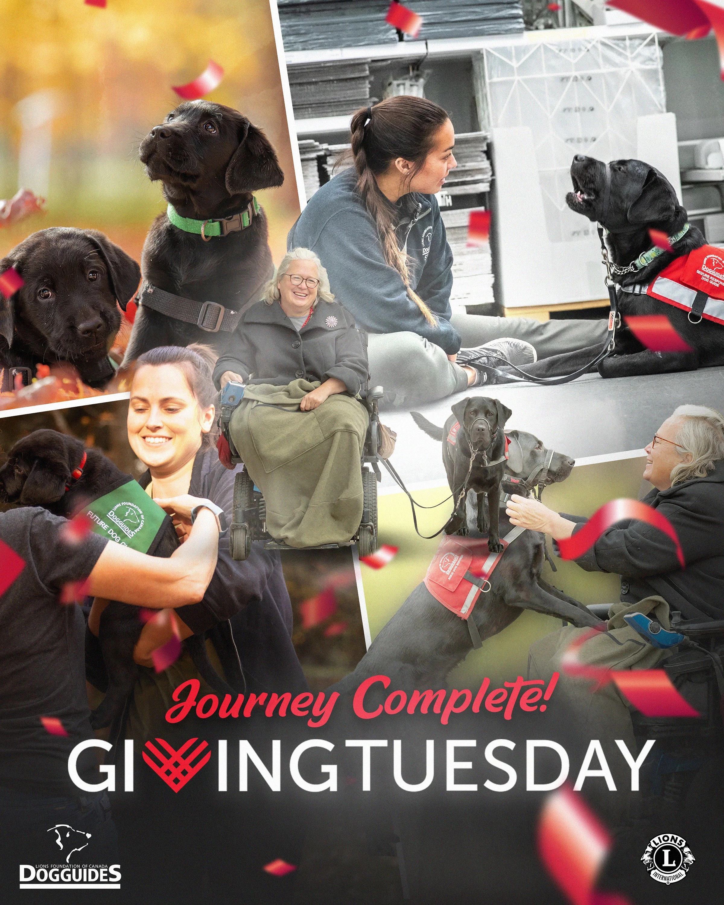Lions Foundation of Canada Dog Guides - Giving Tuesday Campaign Poster