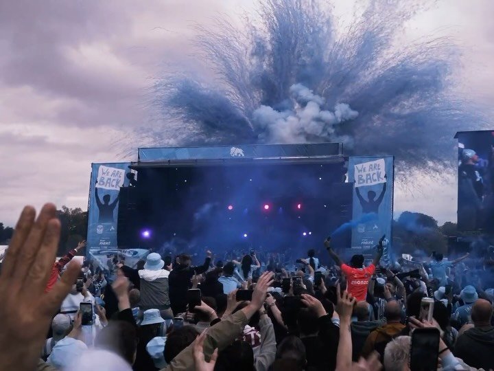 Scenes from the @coventrycityfcofficial promotion party with @theenemyband yesterday - what a day! 🩵