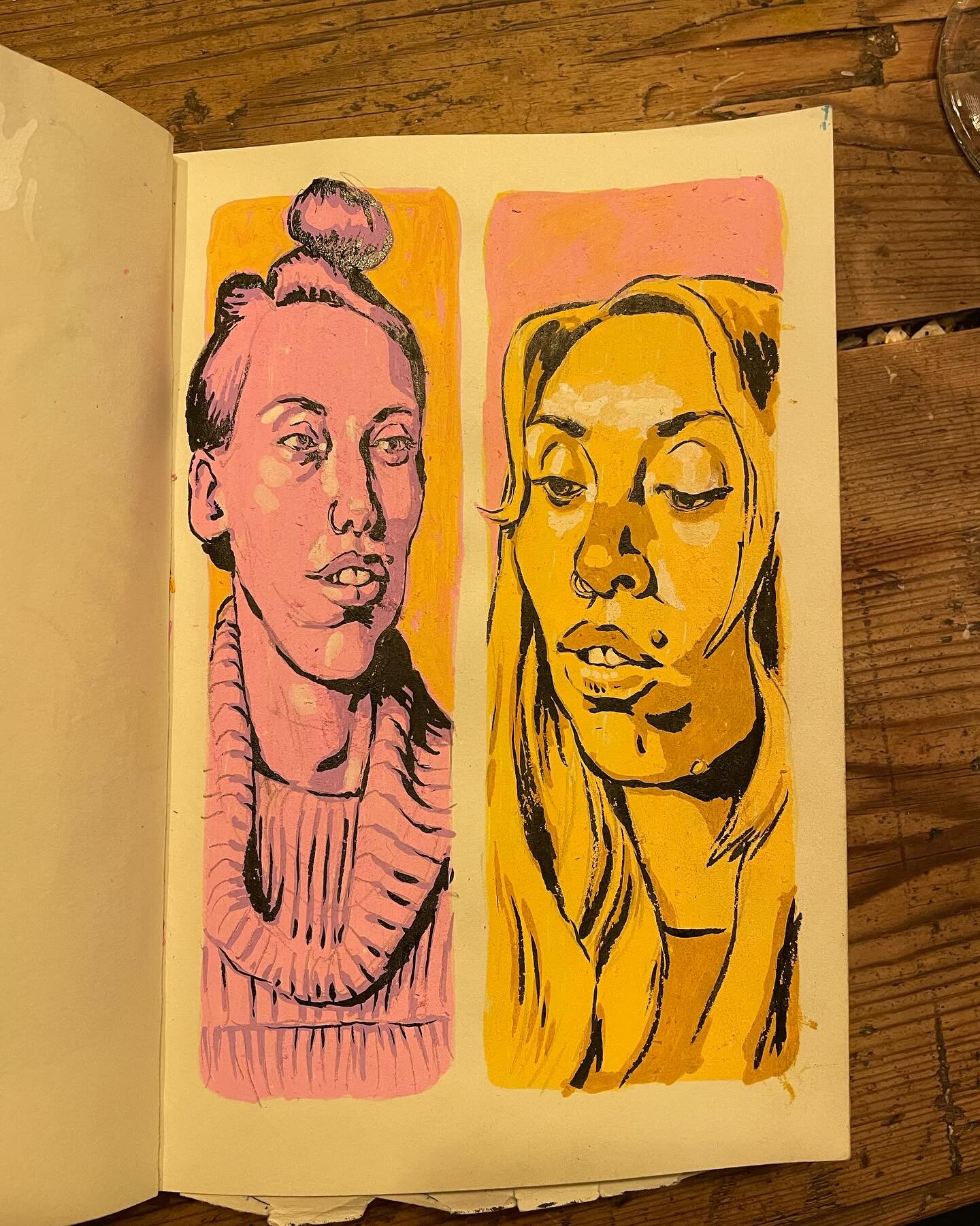 More faces.

Here are two portraits and some process of Monday night's Draw Brighton portrait model, Ellis O'Connor. 

As always, it was a delight to draw (though I was up late finishing these as earlier in the evening my 11 year old, Aurelia, was gi