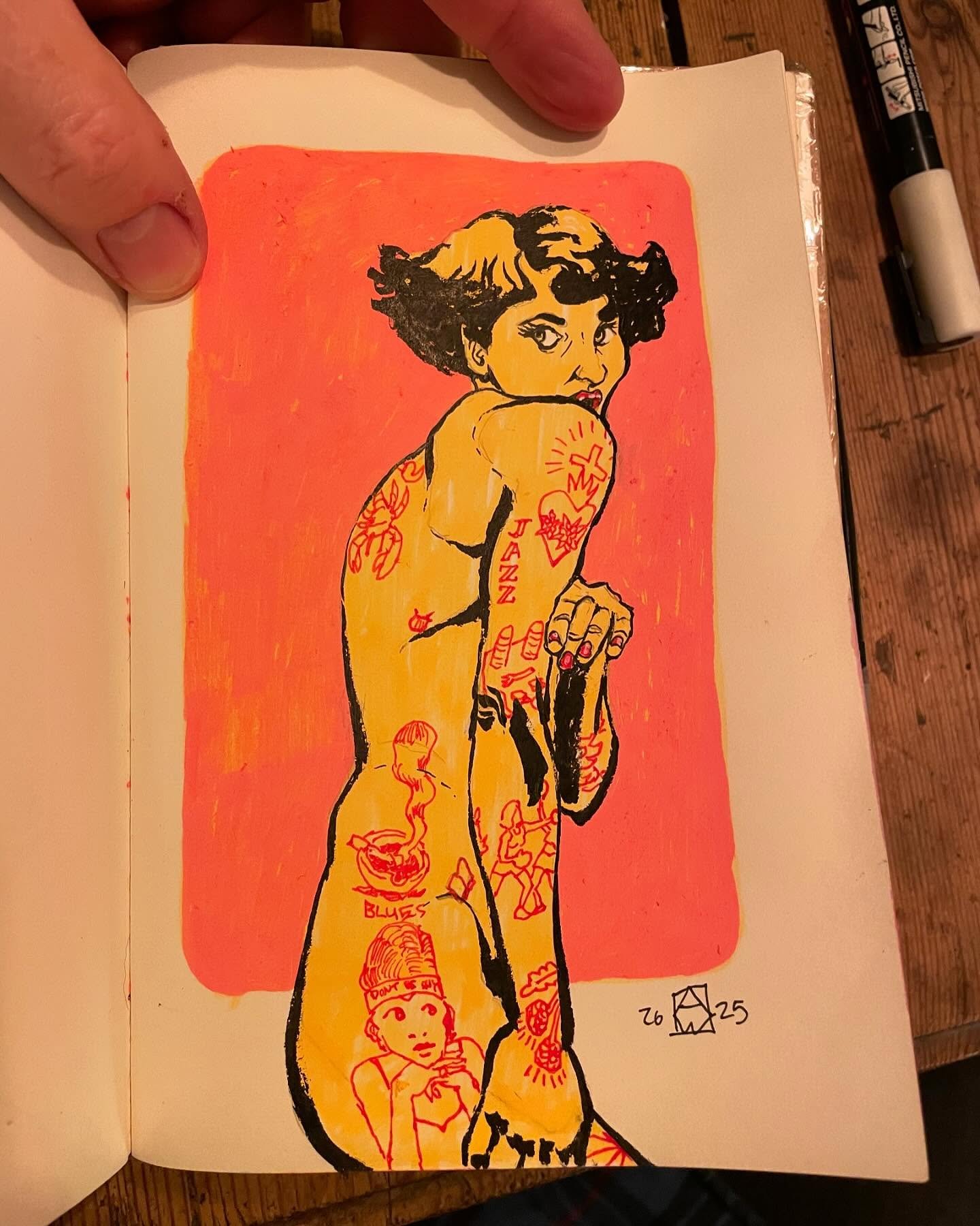 Here's another version of the fantastic model Jenni Mac (I'd tweaked her tattoos to make an editorial point on Infection <cough> sorry <ahem> I meant Inauguration day. 

These tattoos are a little more accurate but I've still played aroun