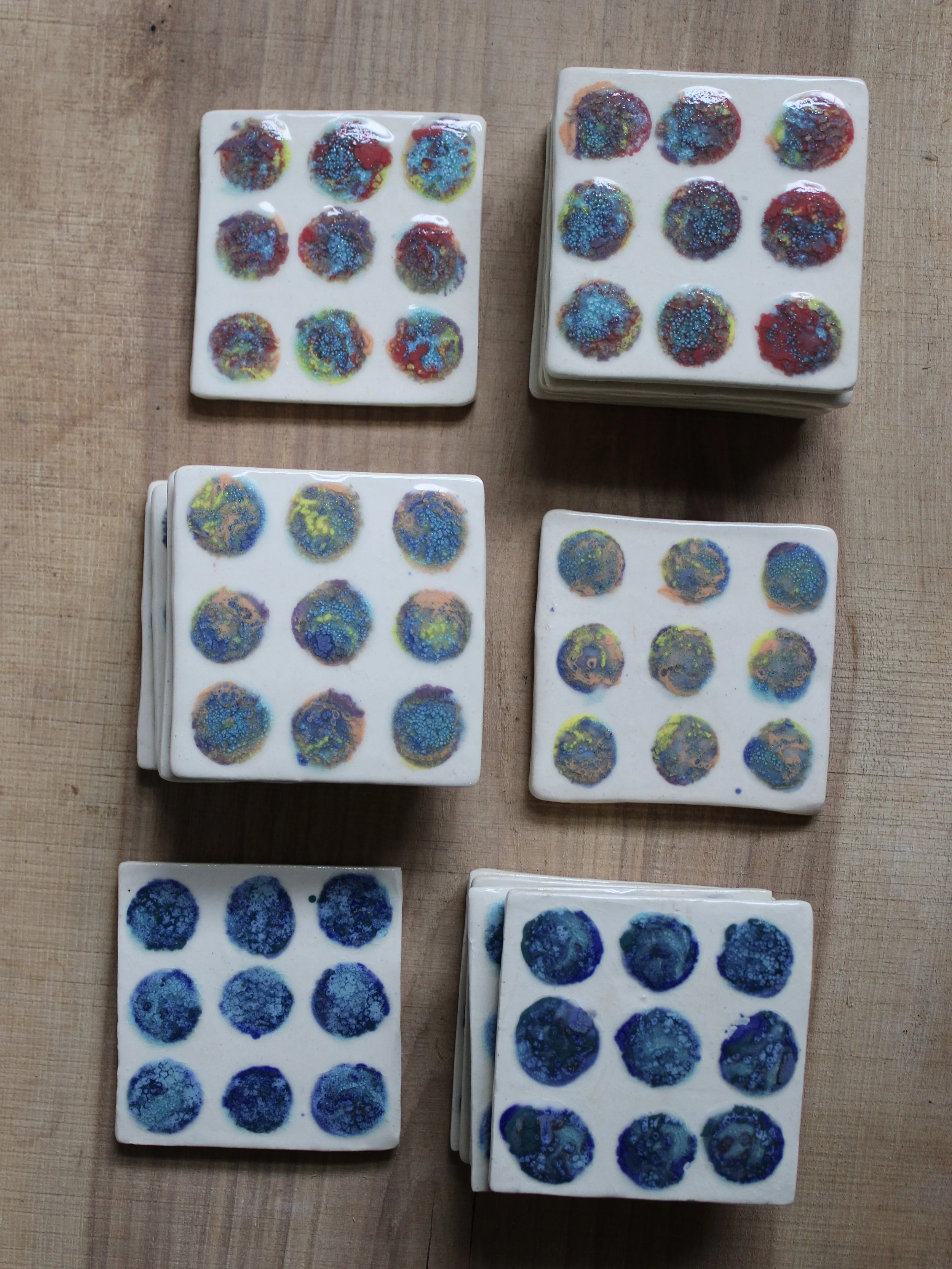 Dot Glaze Coasters (set of 6)