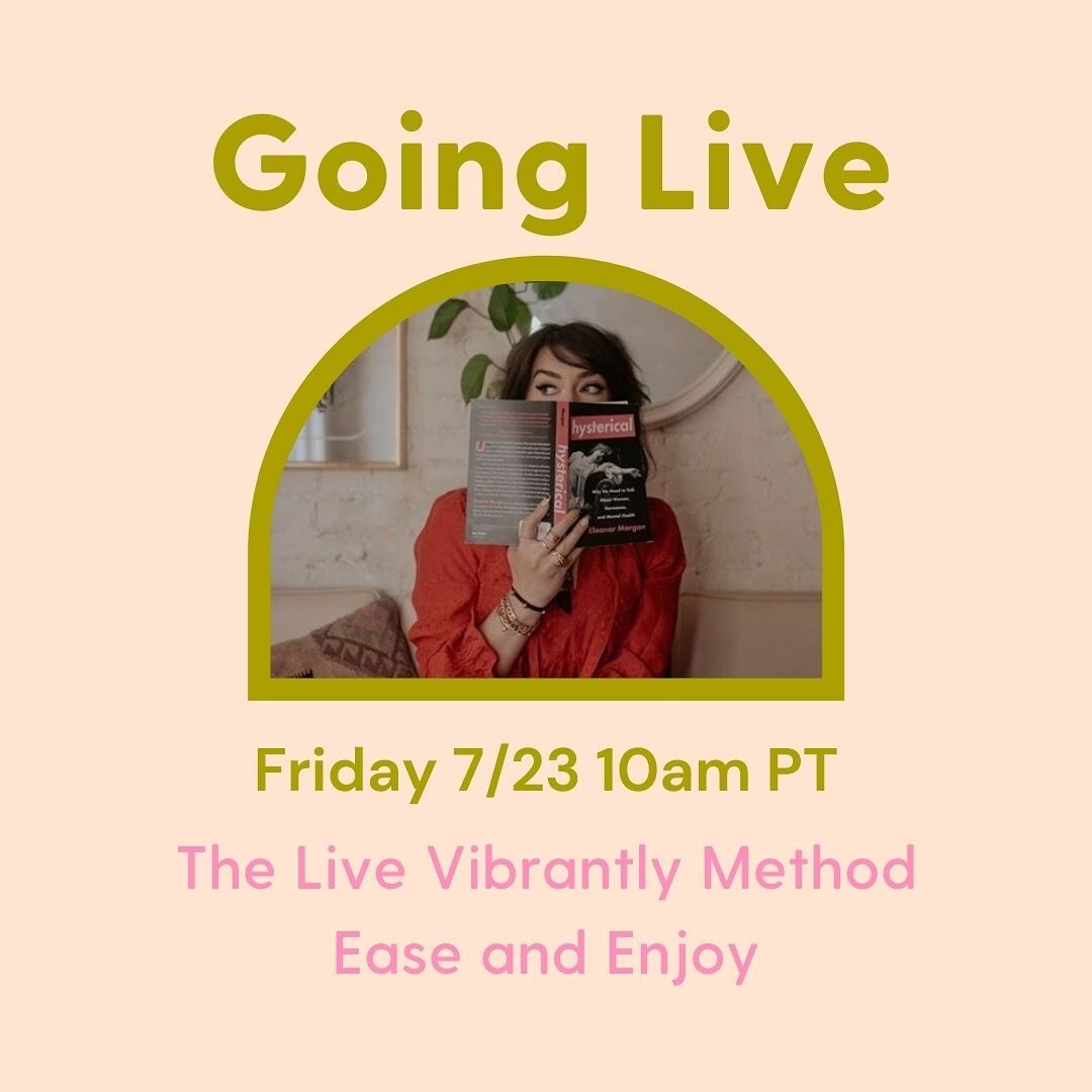 It&rsquo;s the final pillar of the Live Vibrantly Method&hellip;. Ease and Enjoy.

This is the pillar my clients come determined to focus on&hellip;.and&hellip;.it&rsquo;s a journey.

This is deep de-programming from productivity obsession, hustle an