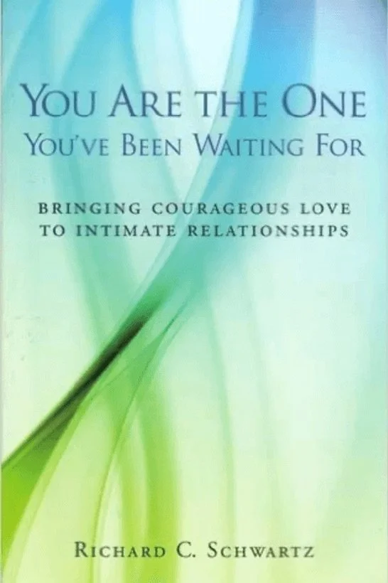 Book cover titled "You Are the One You've Been Waiting For" by Richard C. Schwartz, with a background in shades of blue, green, and white.